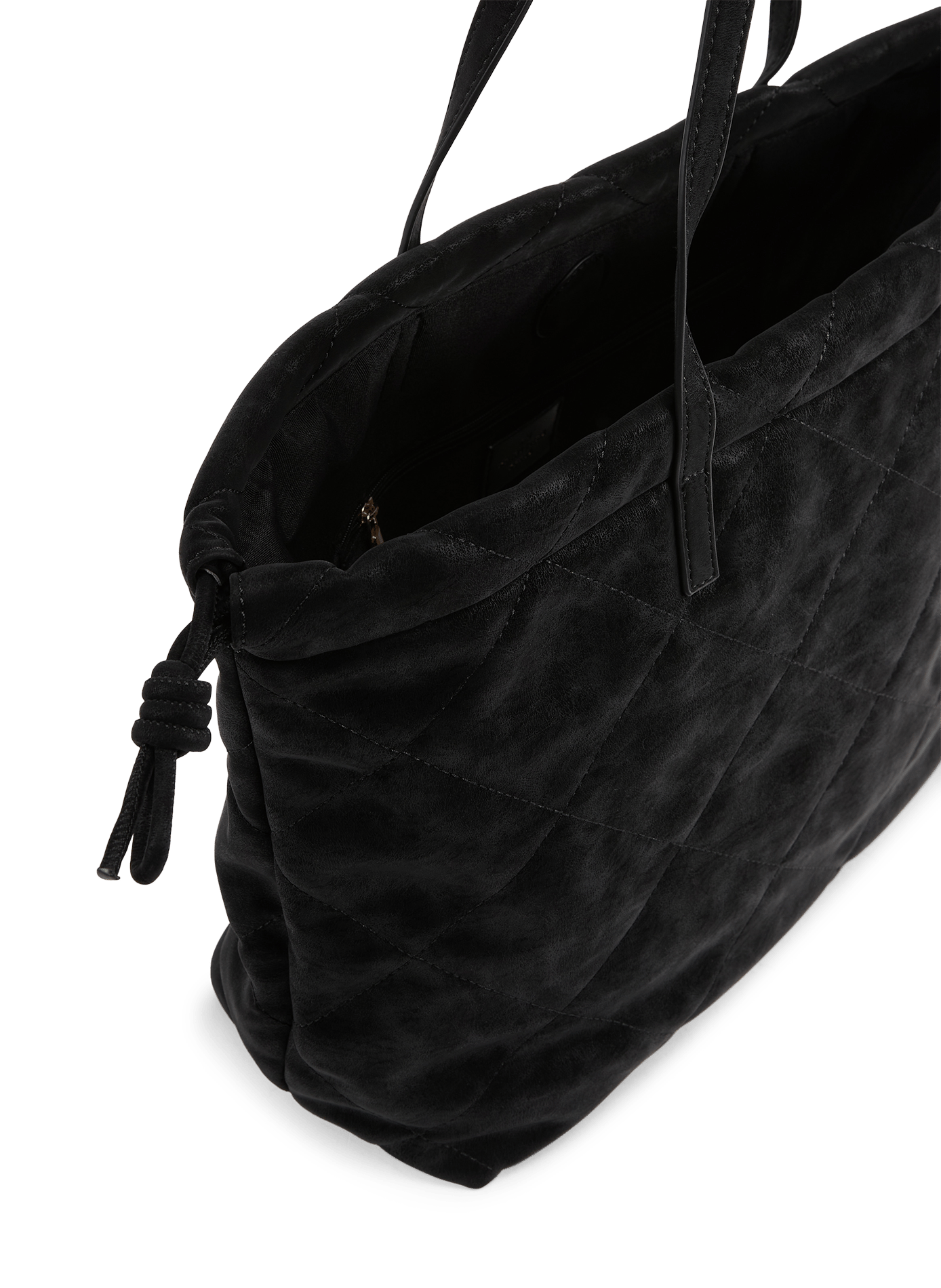 Matte effect quilted handbag AU PRINTEMPS PARIS Black