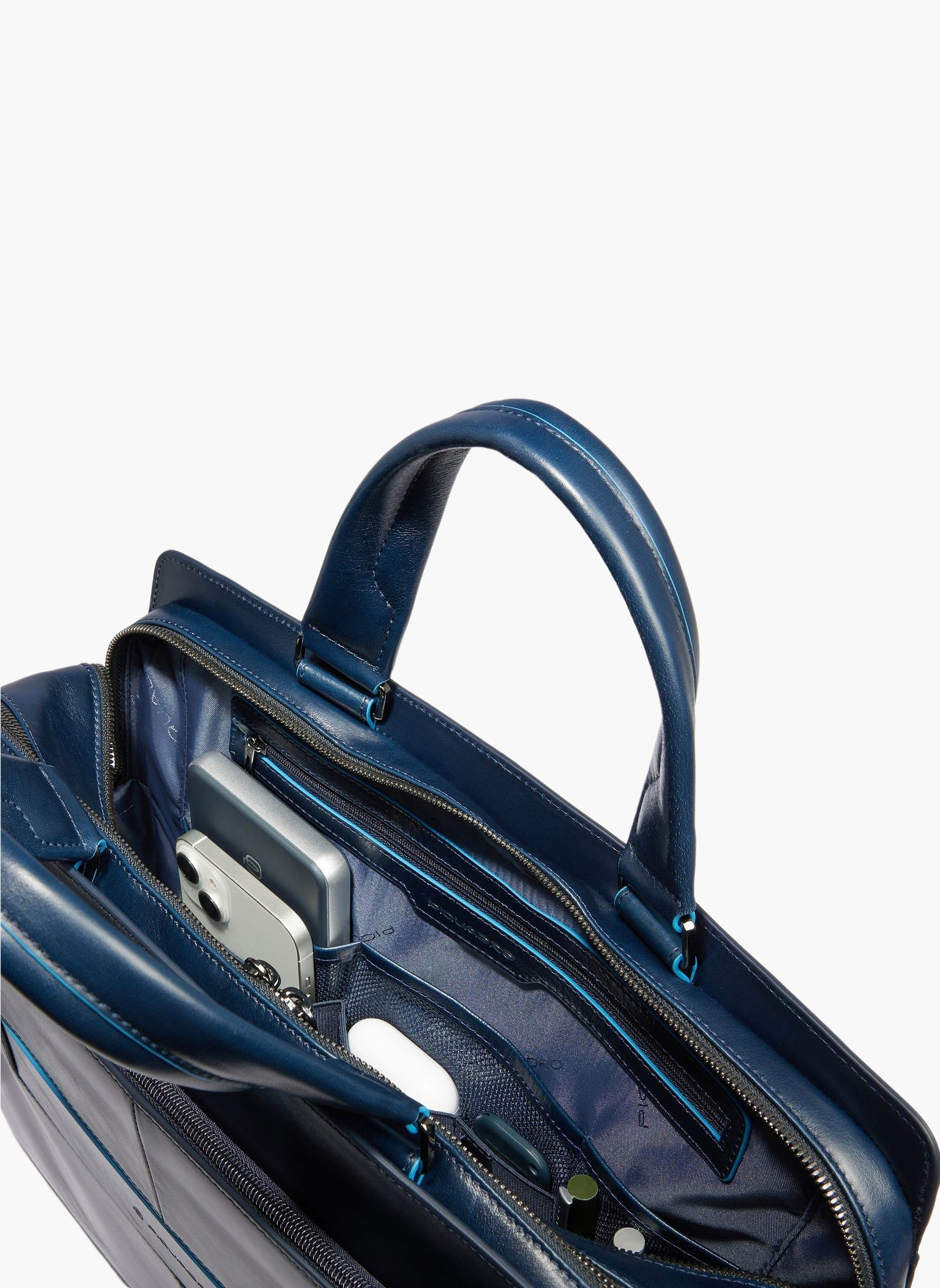 Sac d'ordinateur 15,6" personnalisable PIQUADRO Marron