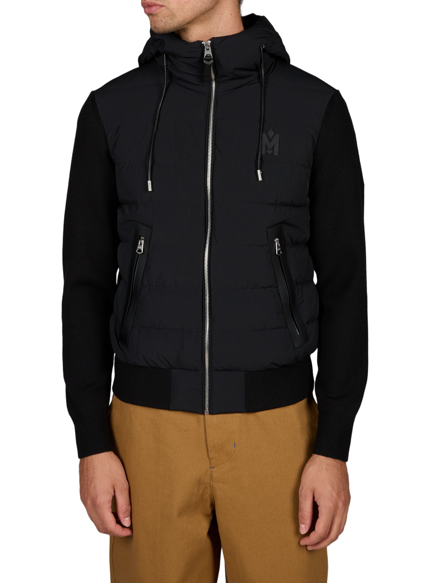 Gewatteerd jack met effen capuchon MACKAGE Zwart