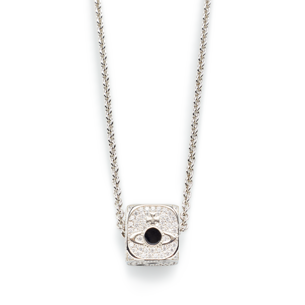Vivienne Westwood Leicester Dice Necklace In Metallic