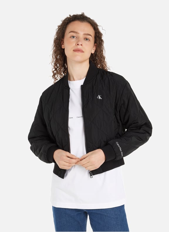 Calvin klein classic quilted jacket deals