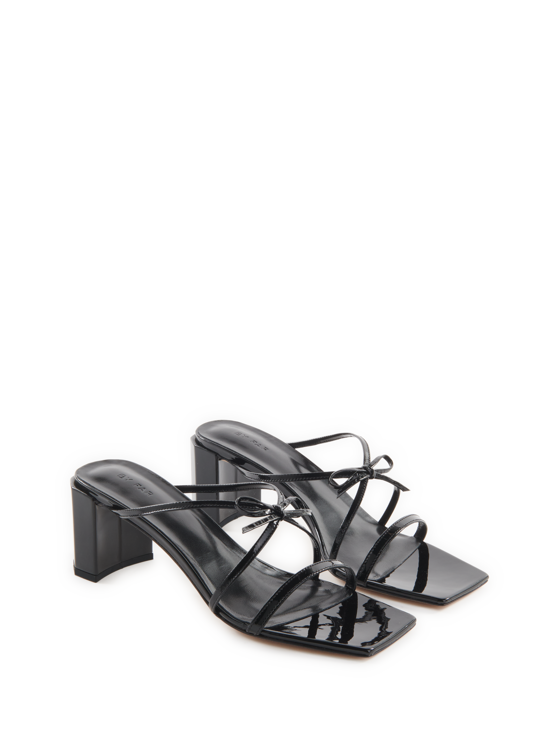 Mules en cuir  BY FAR Noir