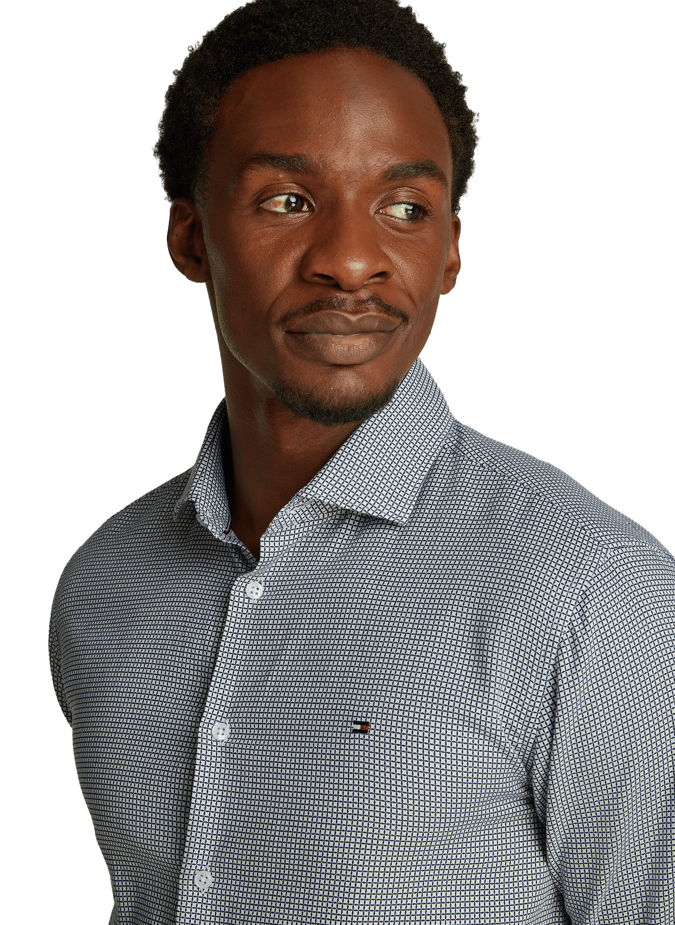 Chemise à carreaux TOMMY HILFIGER Blanc