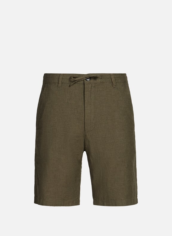 Cotton and linen shorts Green by SELECTED SELECTED Cotton and linen shorts Green