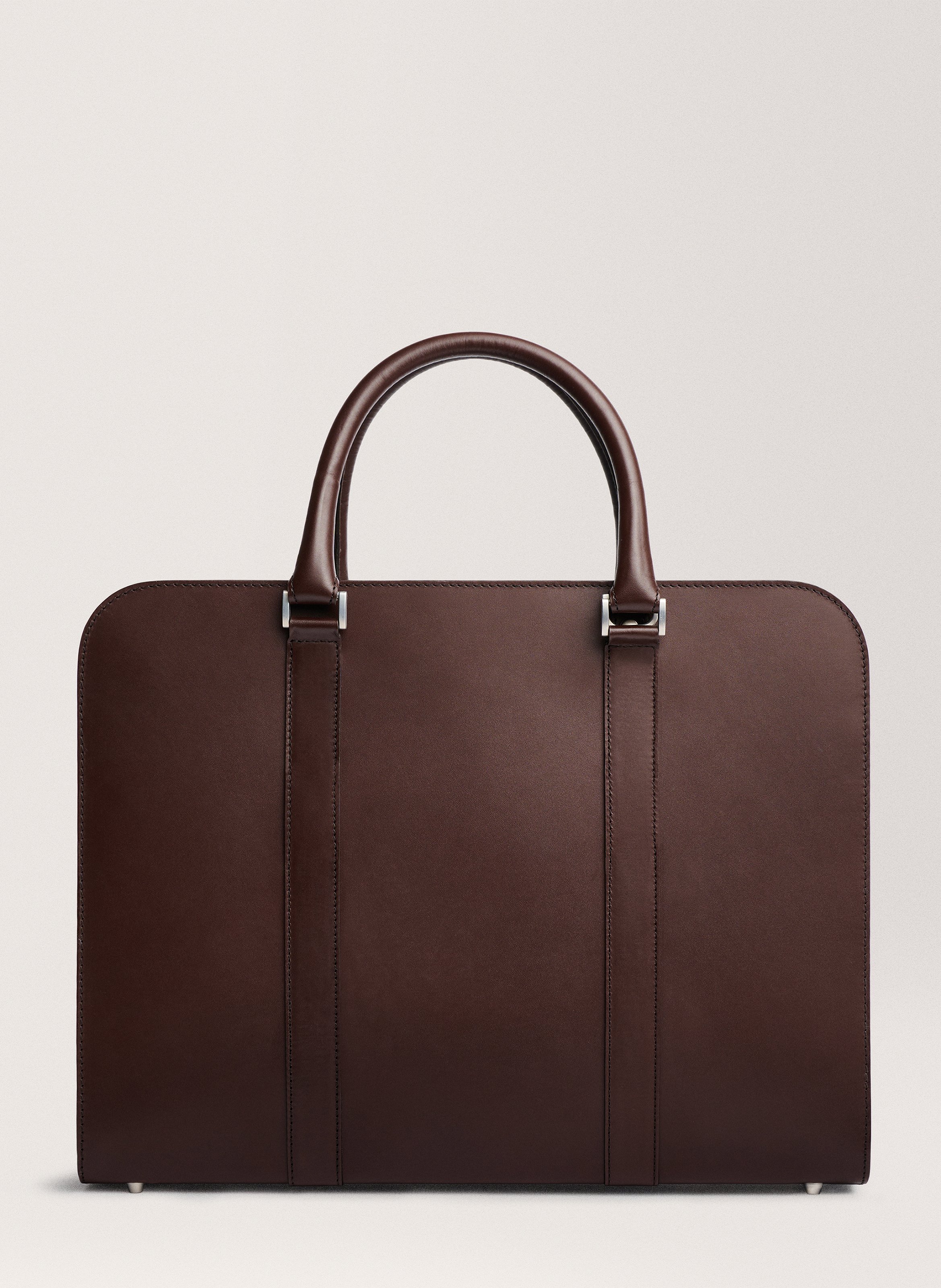Porte-documents 'Palissy Briefcase' en cuir vachetta CARL FRIEDRIK Marron