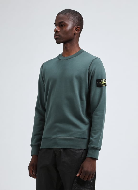 Cotton jumper Green by STONE ISLAND STONE ISLAND Cotton jumper Green