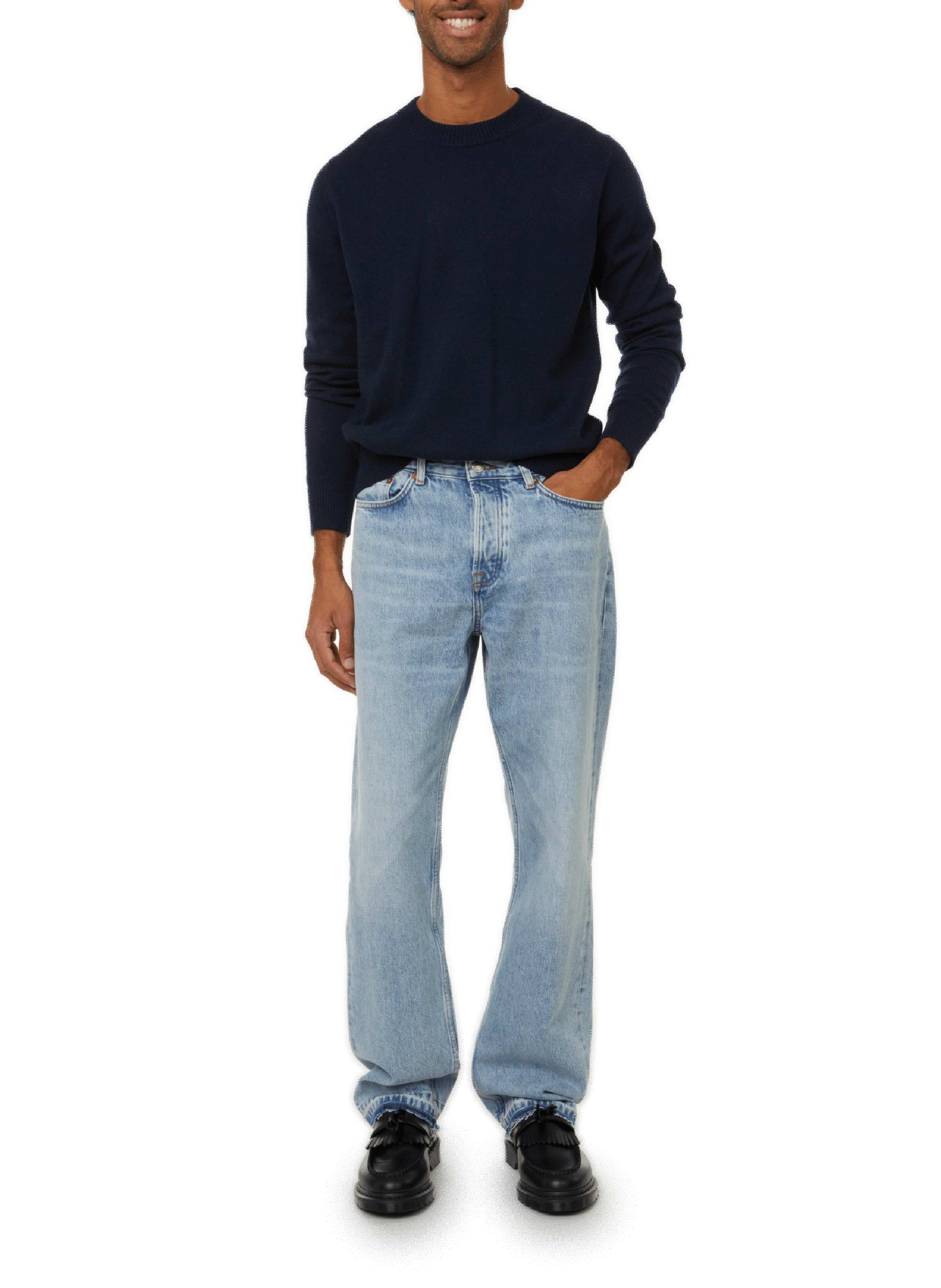 Pull Cawai en cachemire SAISON 1865 Bleu