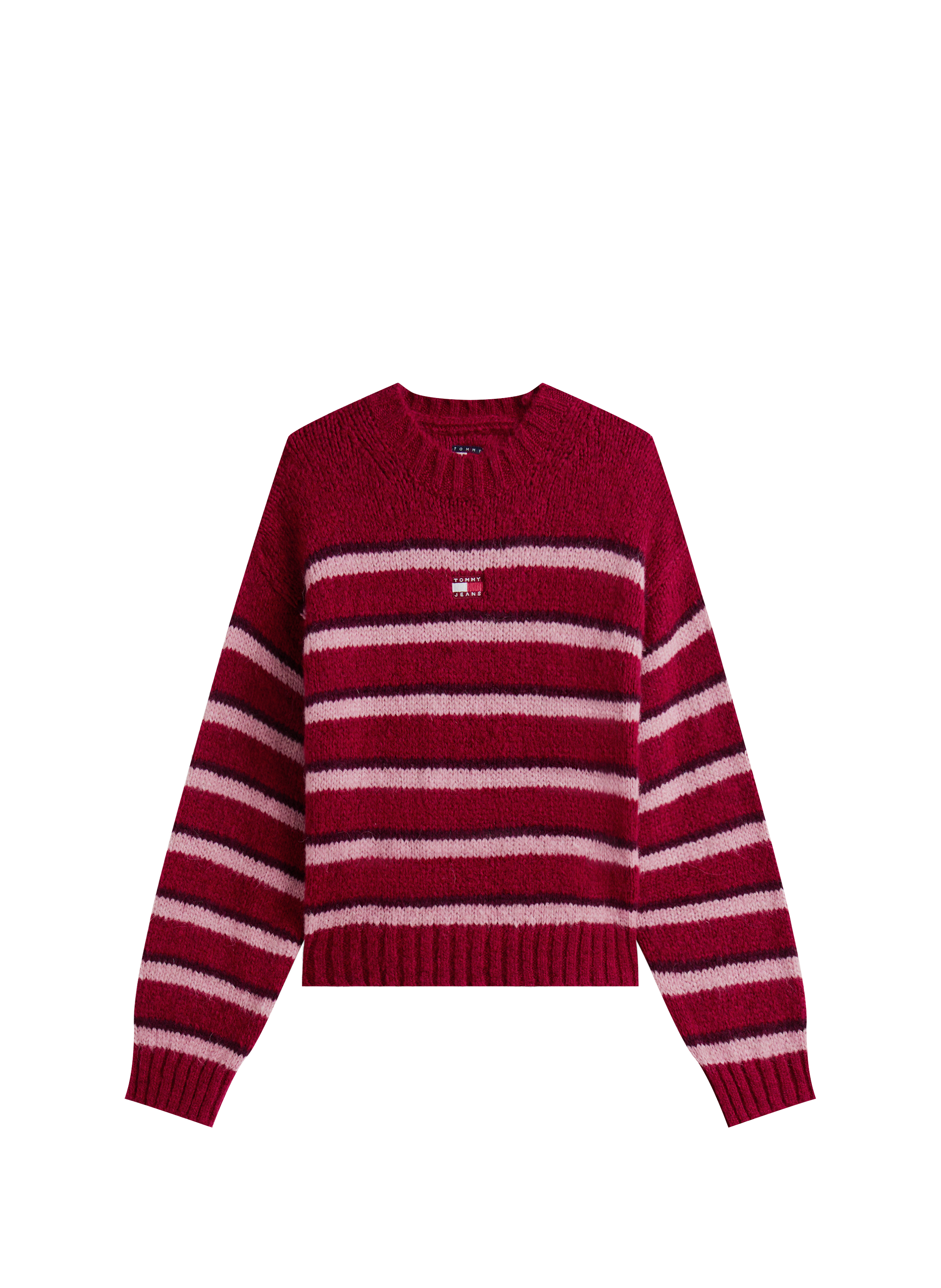 Pull rayé en maille  TOMMY HILFIGER Multicolore