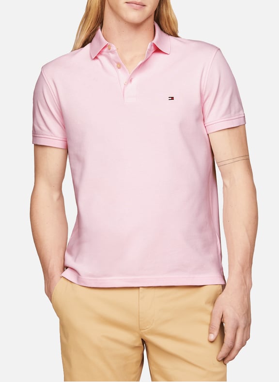 Short-sleeved polo shirt Pink by TOMMY HILFIGER TOMMY HILFIGER Short-sleeved polo shirt Pink