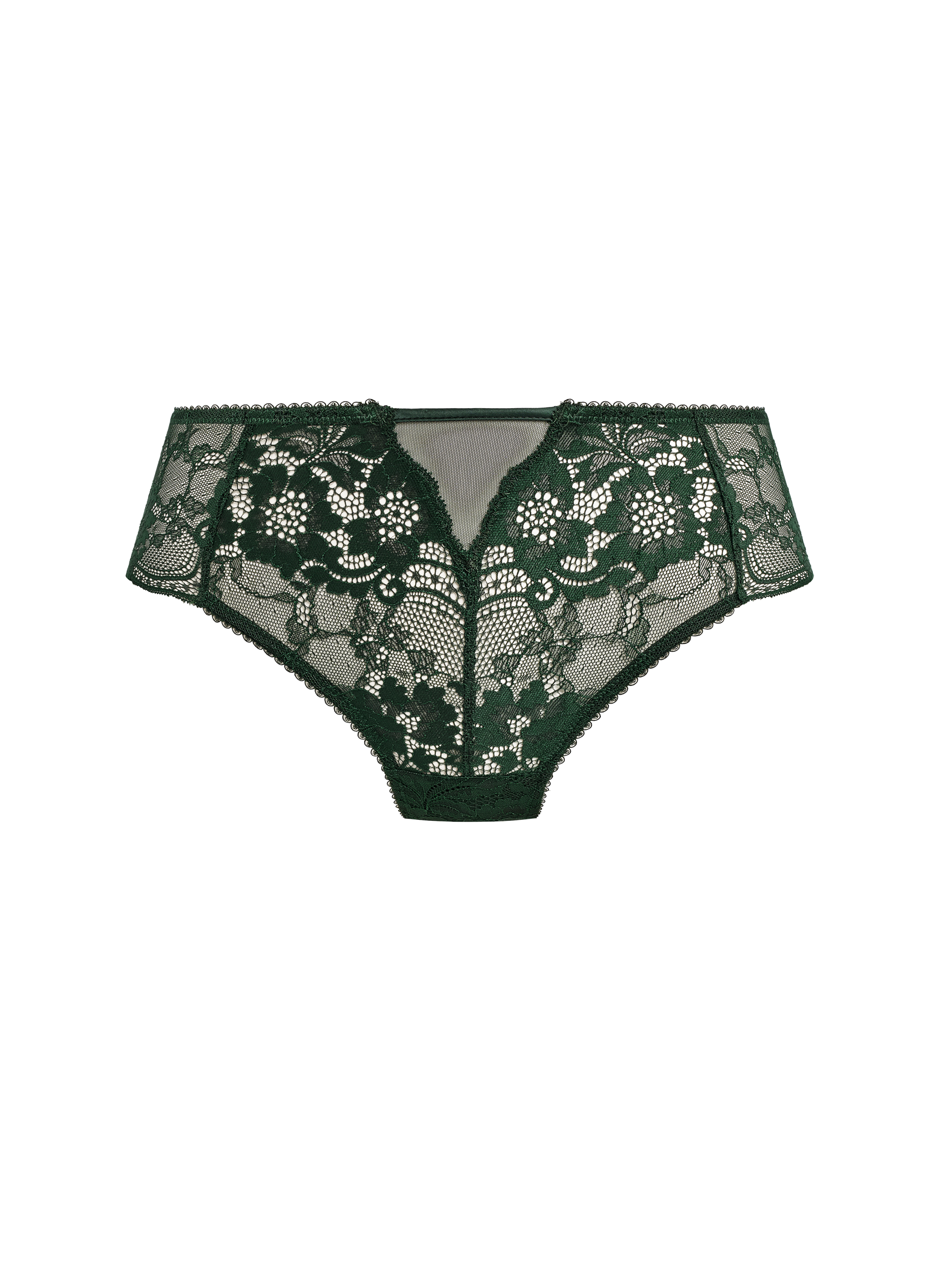 WACOAL High-waisted lace culottes Green
