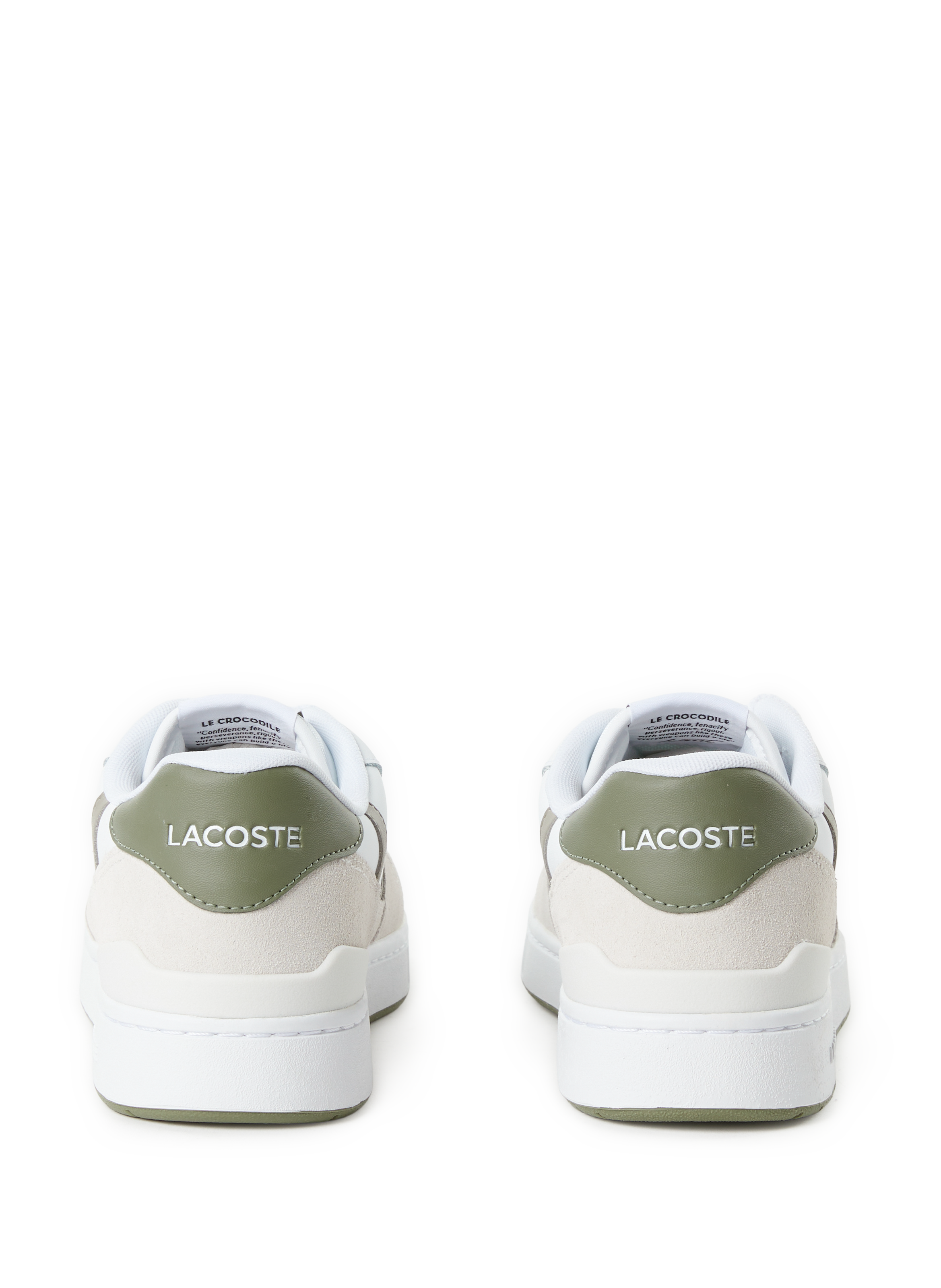 T-clip leather sneakers LACOSTE White