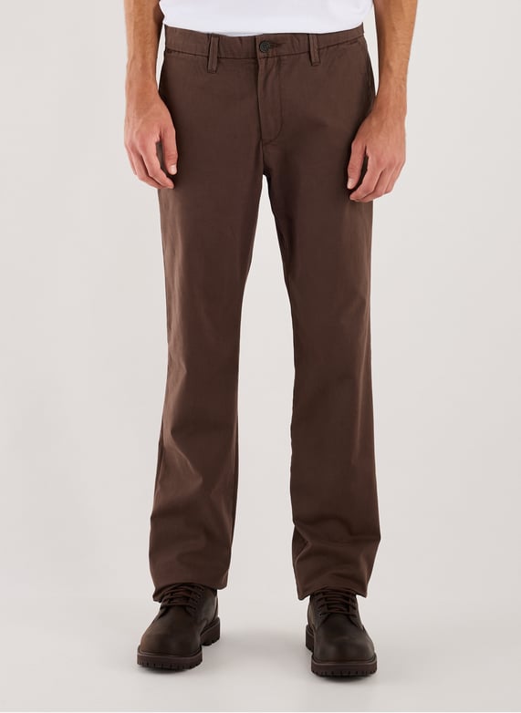 Pantalon droit en coton mélangé | Marron by TIMBERLAND Pantalon droit en coton mélangé Marron