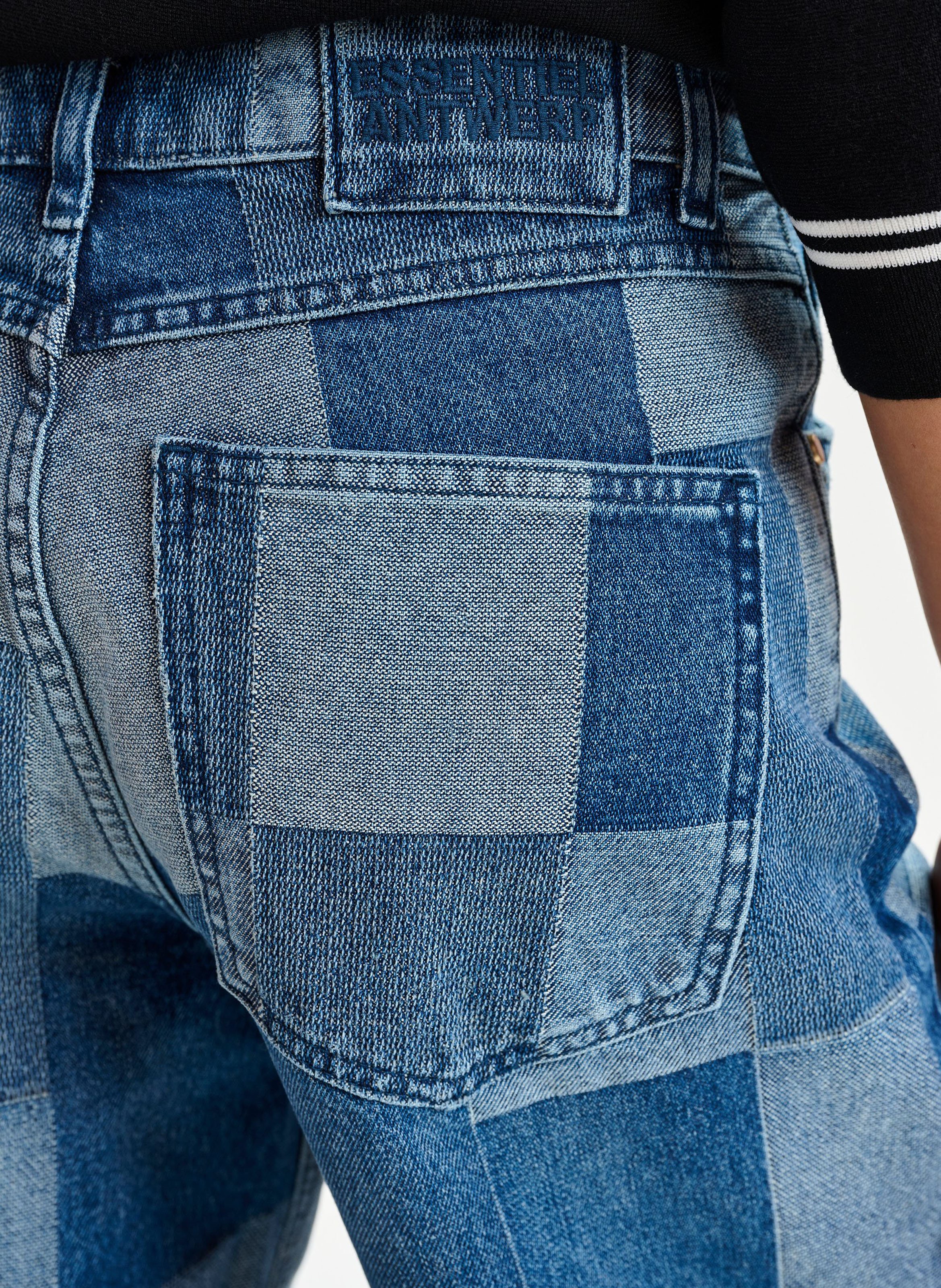 Jean large patchwork en coton Ijeans ESSENTIEL ANTWERP Bleu