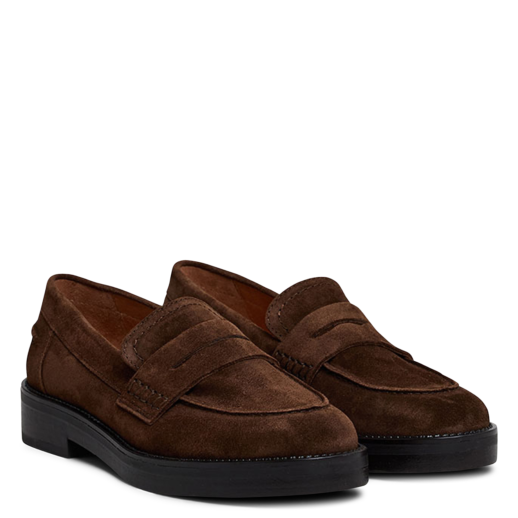 Mocassins en cuir velours mirna JONAK Marron