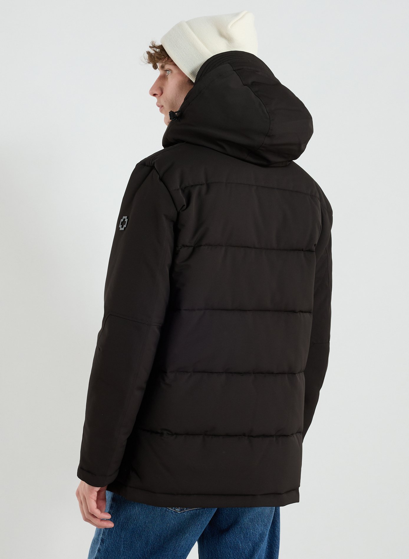 Straight hooded parka STRELLSON Black