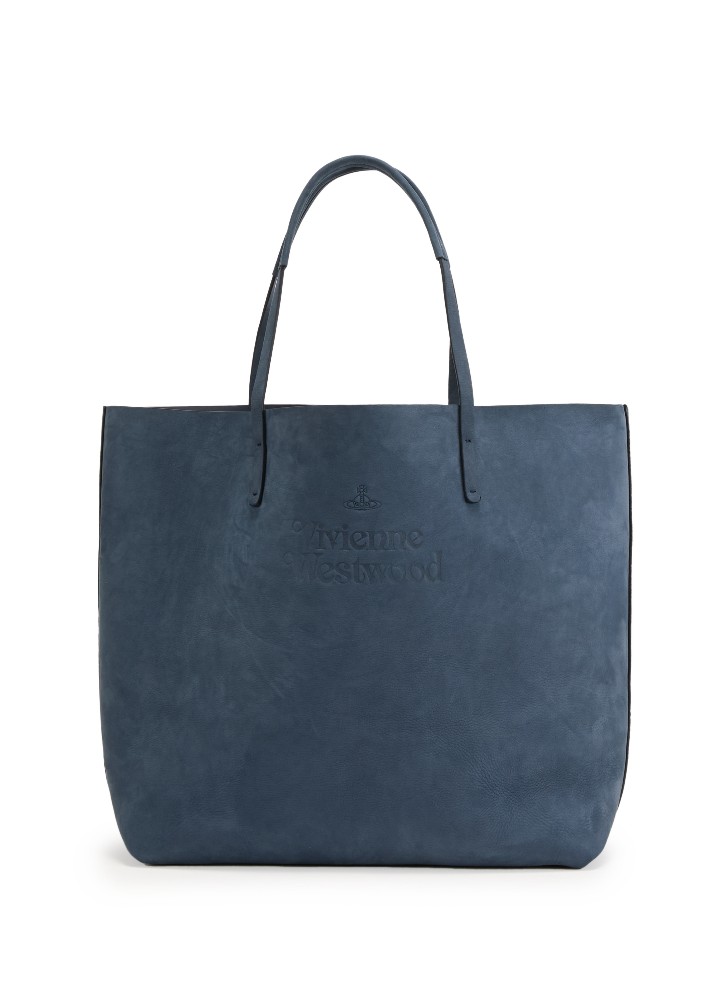 VIVIENNE WESTWOOD Sac cabas en cuir Bleu