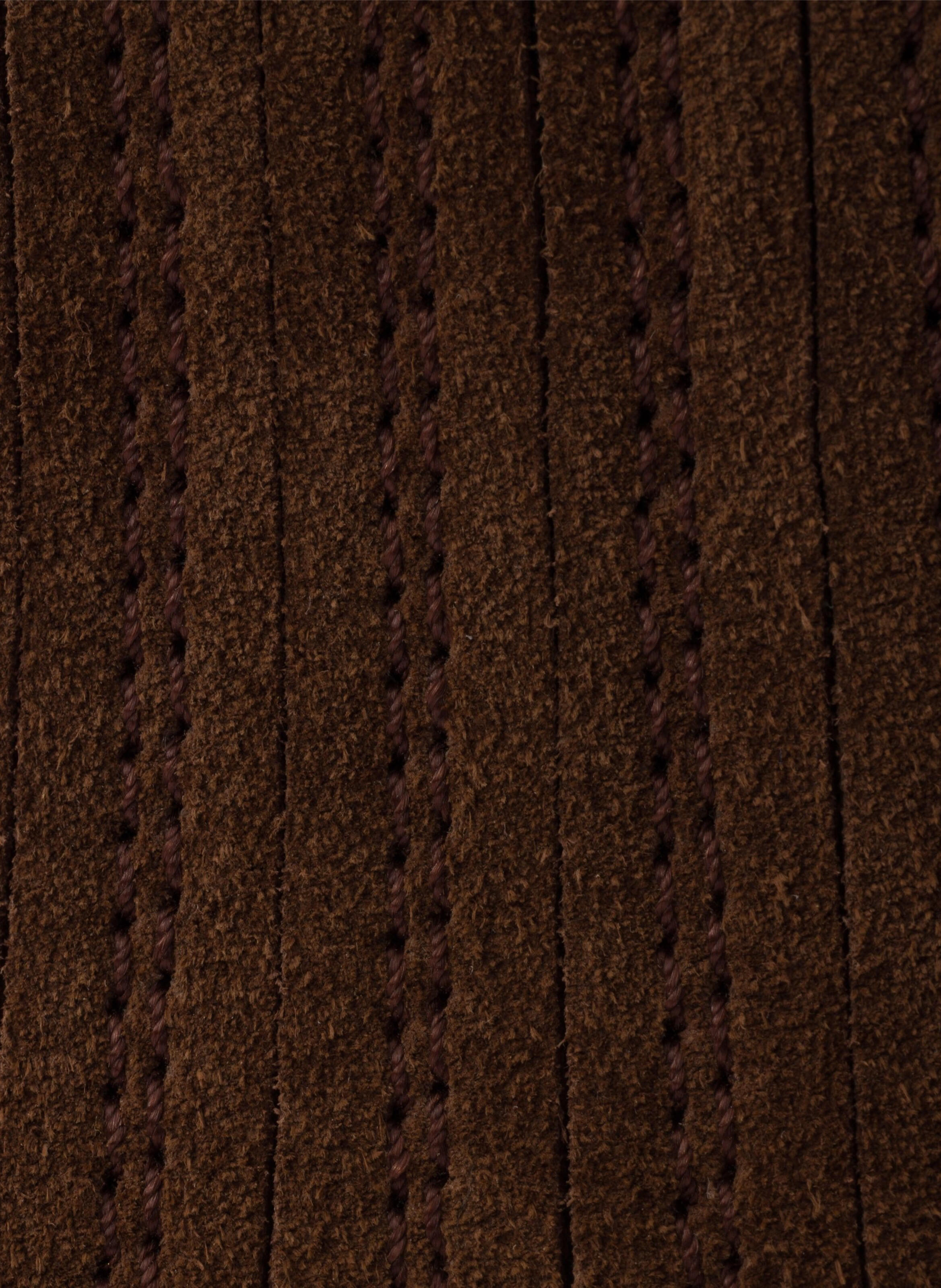 Bottines chelsea en veau velours PRADA Marron