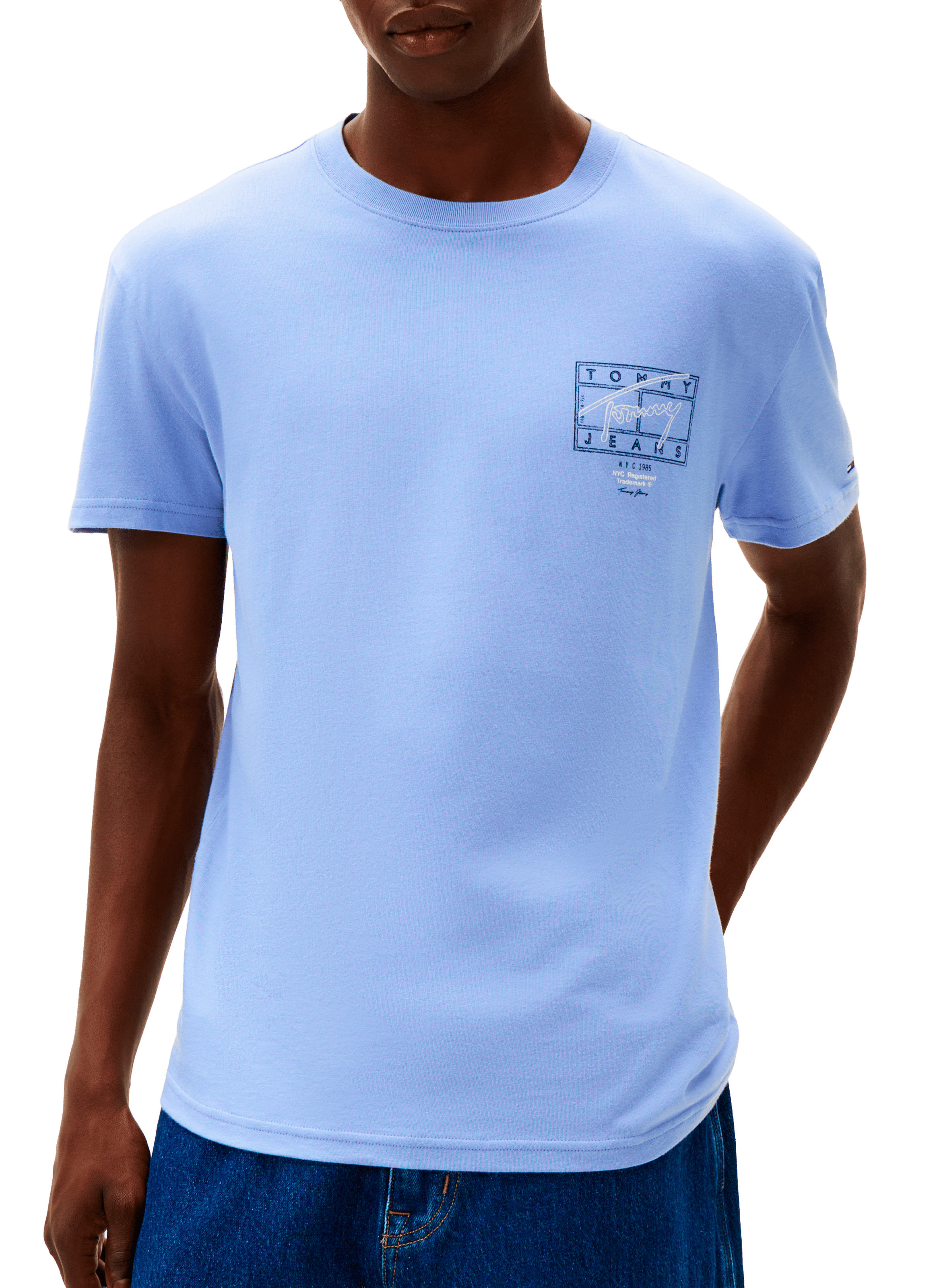 Short-Sleeve Cotton T-Shirt  TOMMY HILFIGER Blue