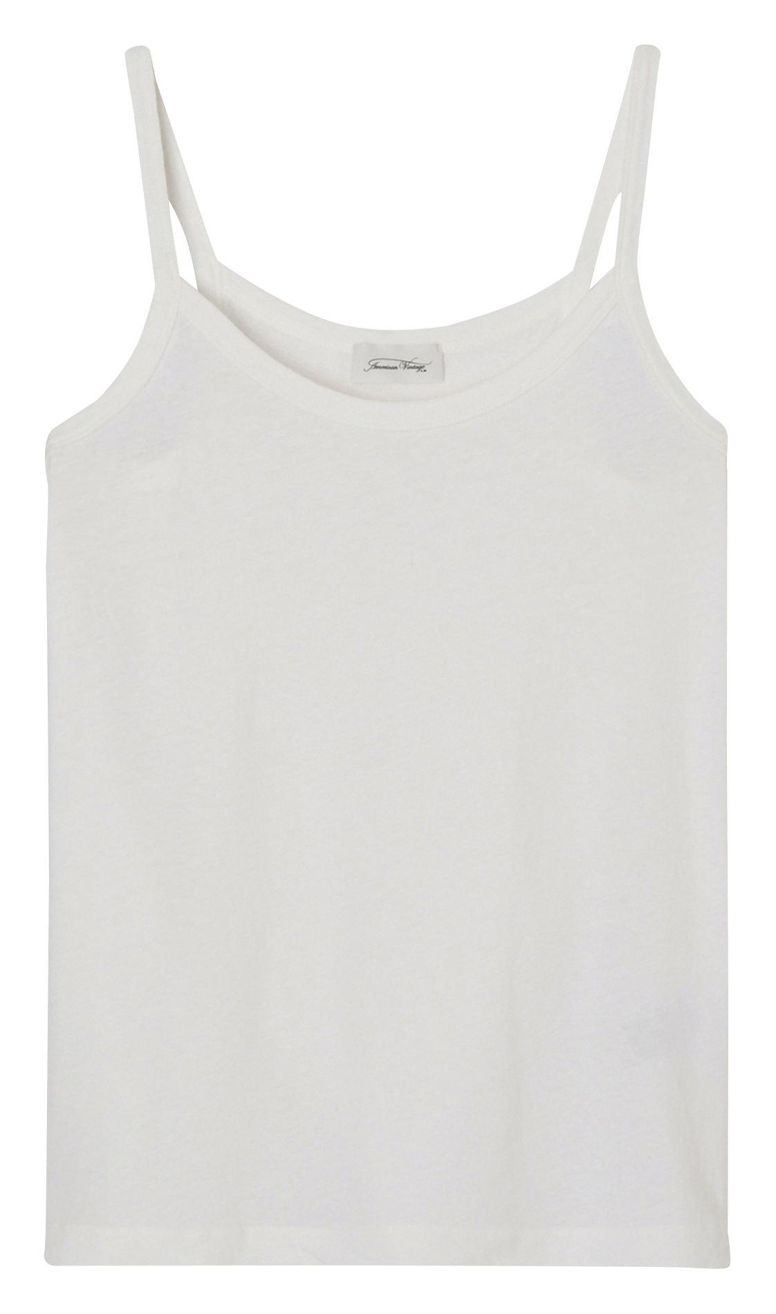 Débardeur droit en coton Gamipy AMERICAN VINTAGE Blanc