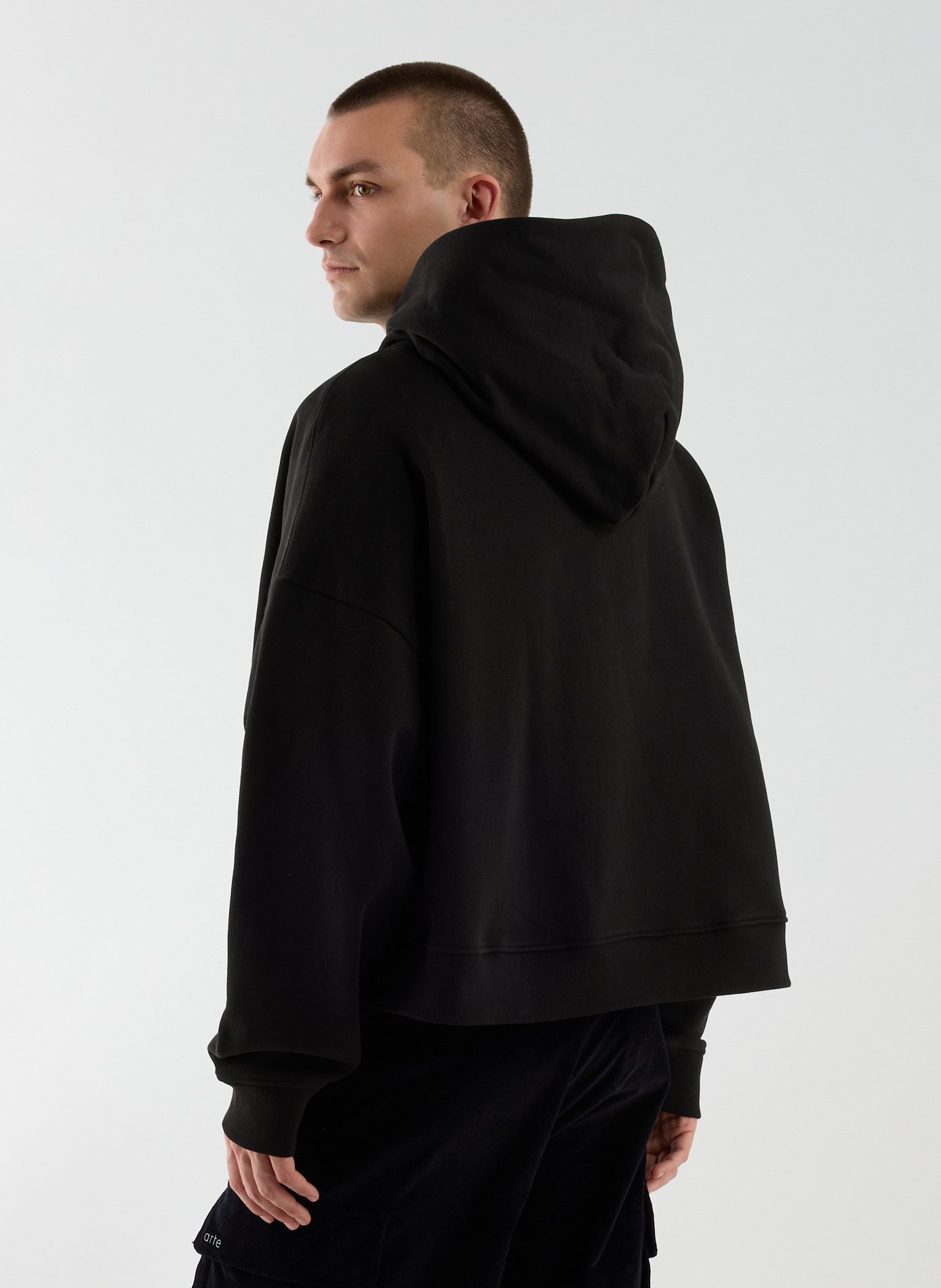 Effen katoenen sweatshirt ENTIRE STUDIOS Zwart