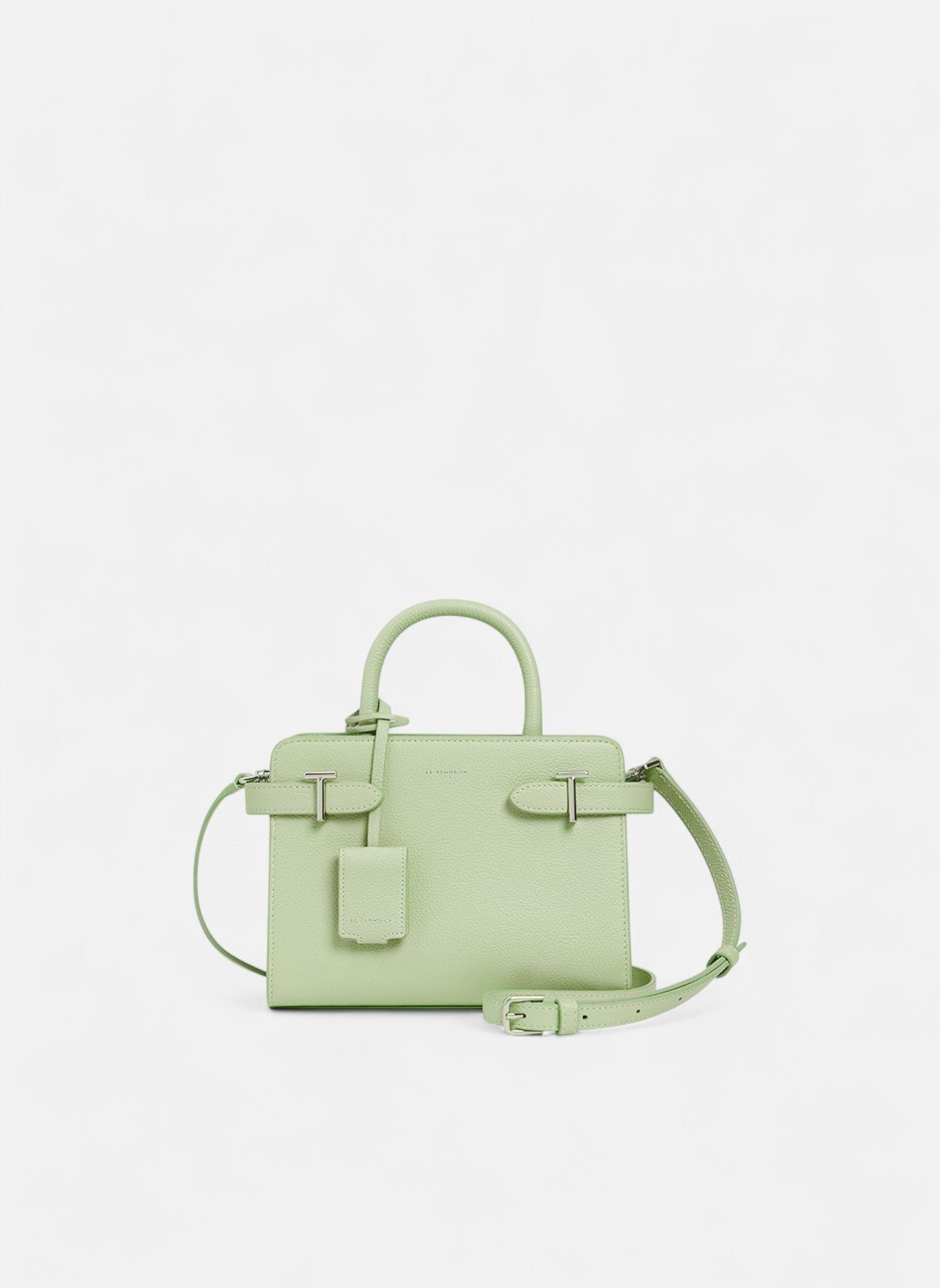 Petit sac à main emilie en cuir grainé VertLE TANNEUR