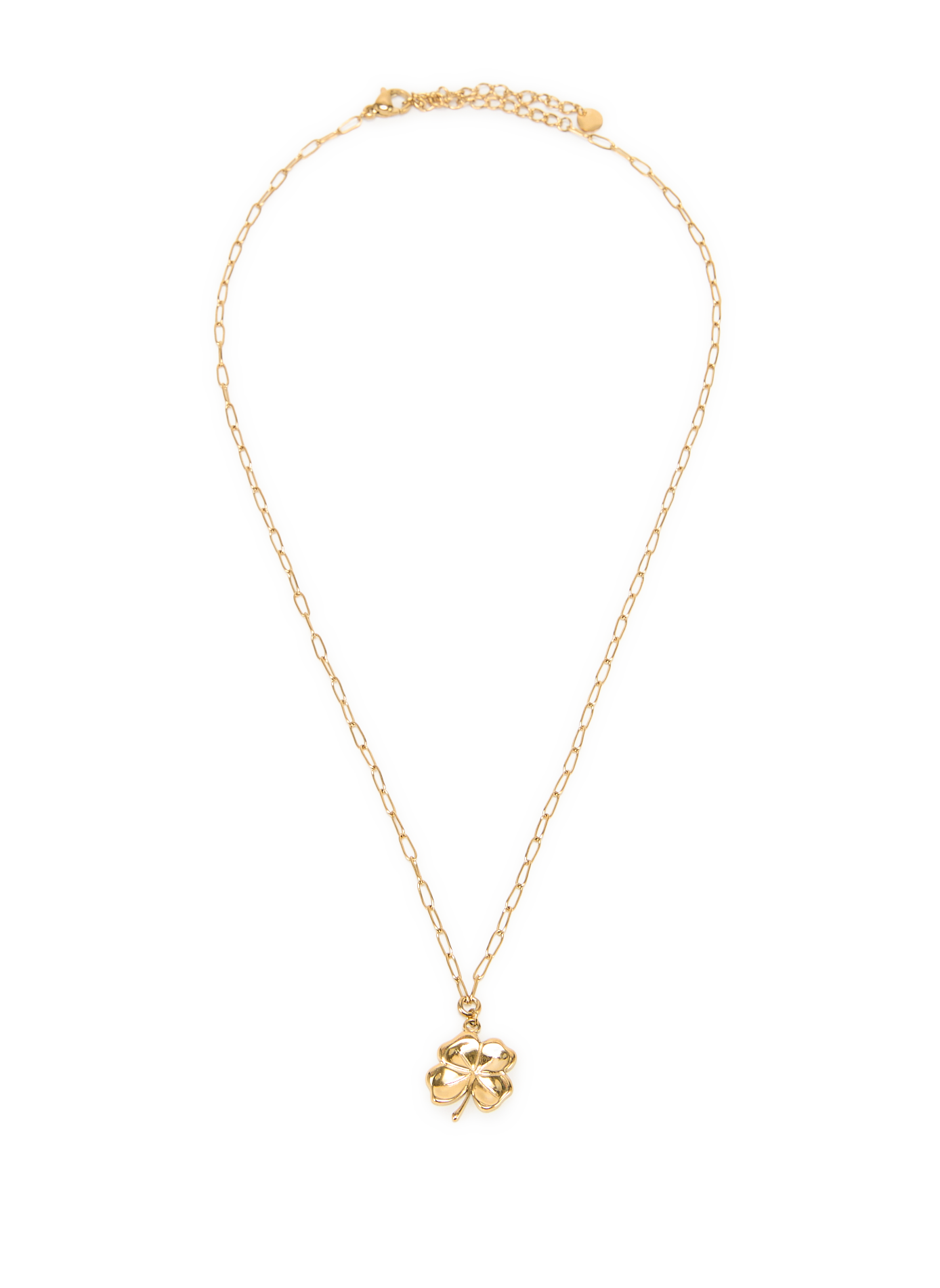 Collier à pendantif trèfle AU PRINTEMPS PARIS Doré