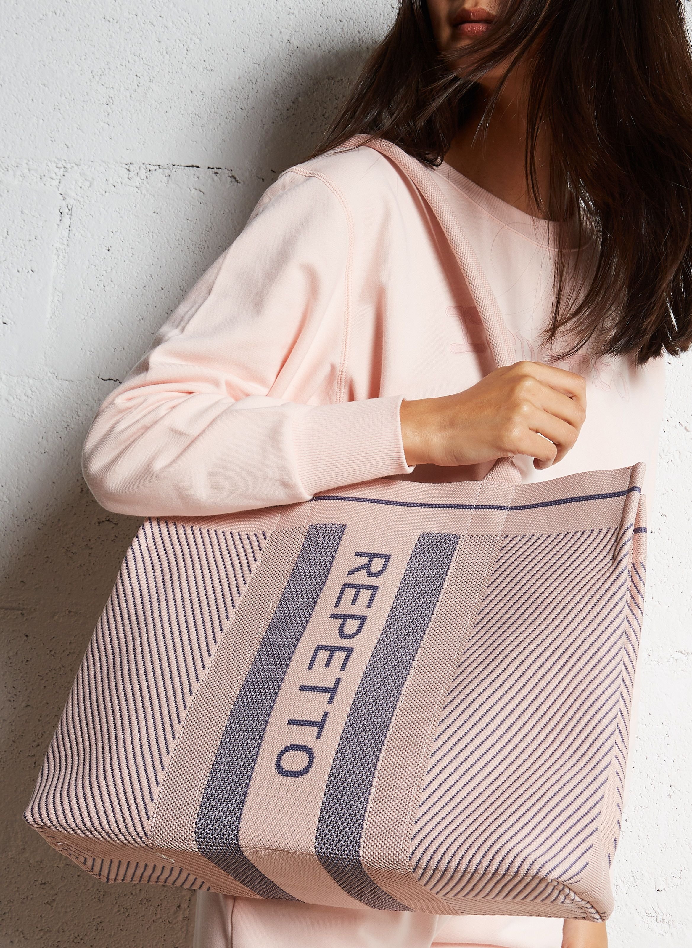 Sac cabas en maille REPETTO Rose