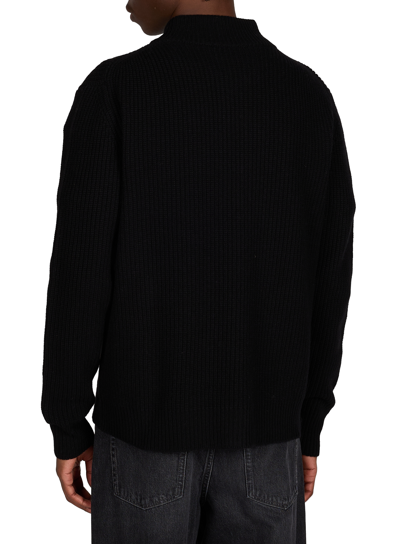 Wool and cashmere high-neck knitted vest VIVIENNE WESTWOOD Black