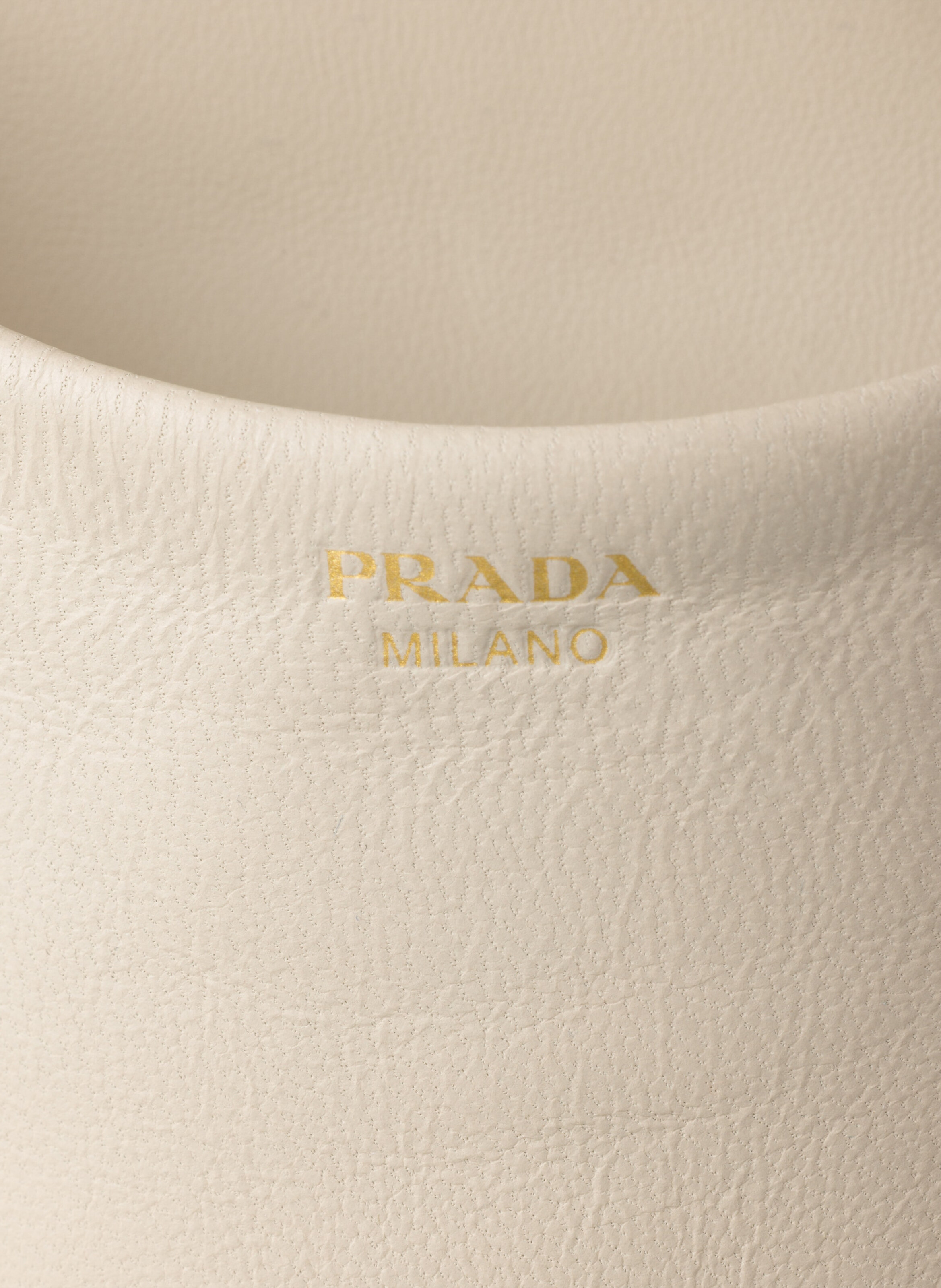 Sandales à plateforme en cuir nappa PRADA Beige