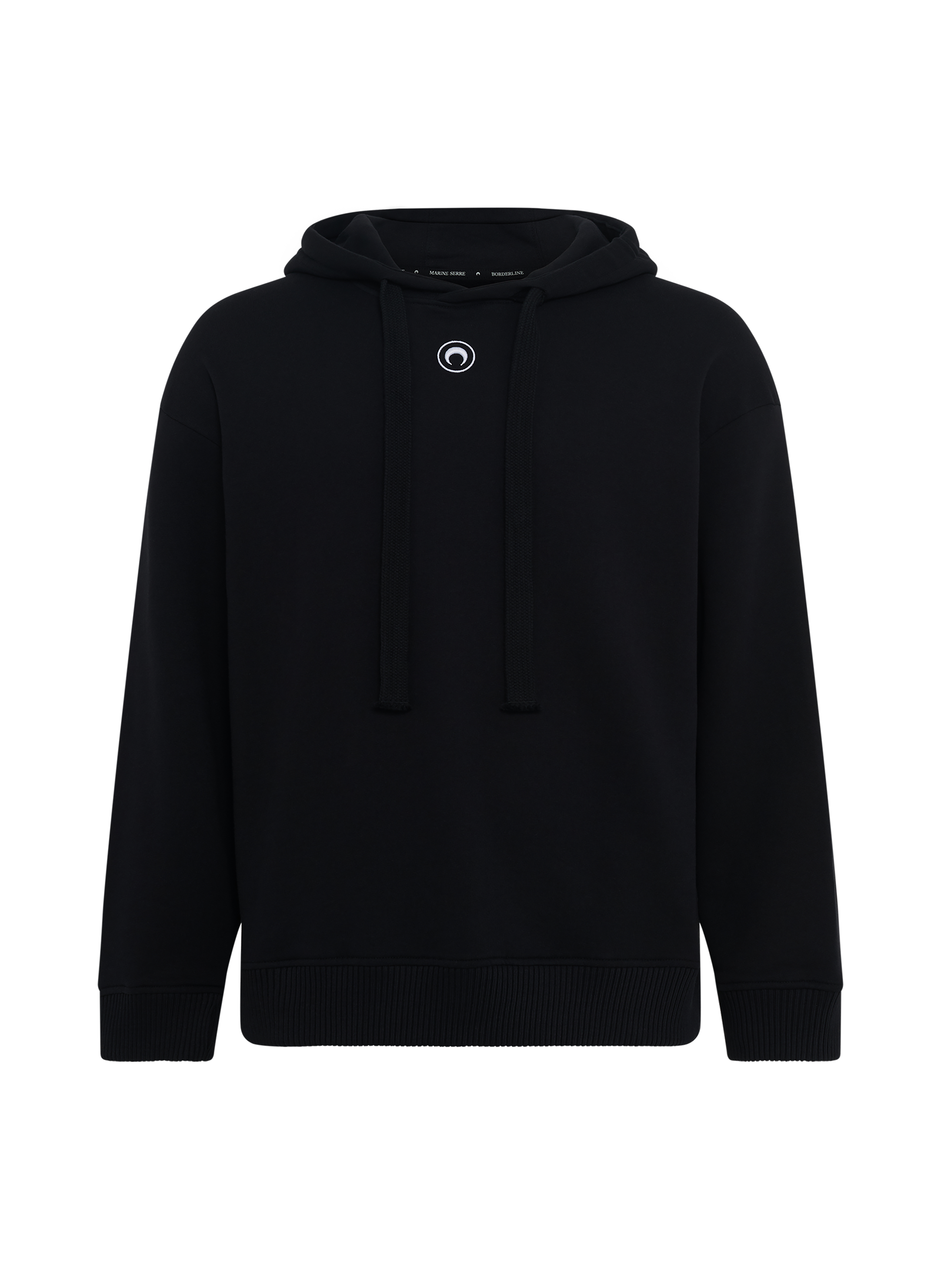 Moon logo fleece hoodie MARINE SERRE Black