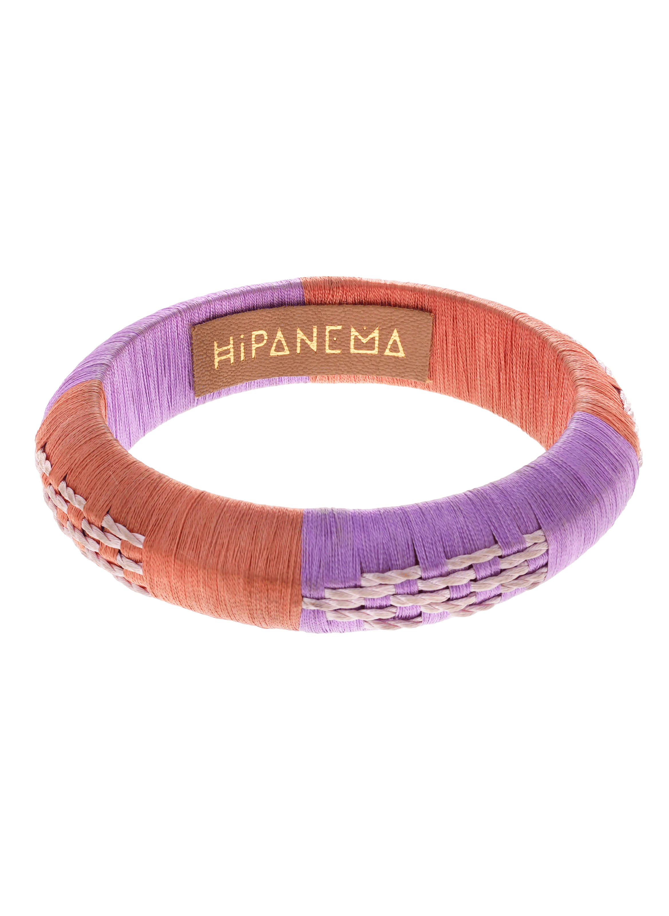 Bracelet jonc en tissu IMANIE HIPANEMA Rose