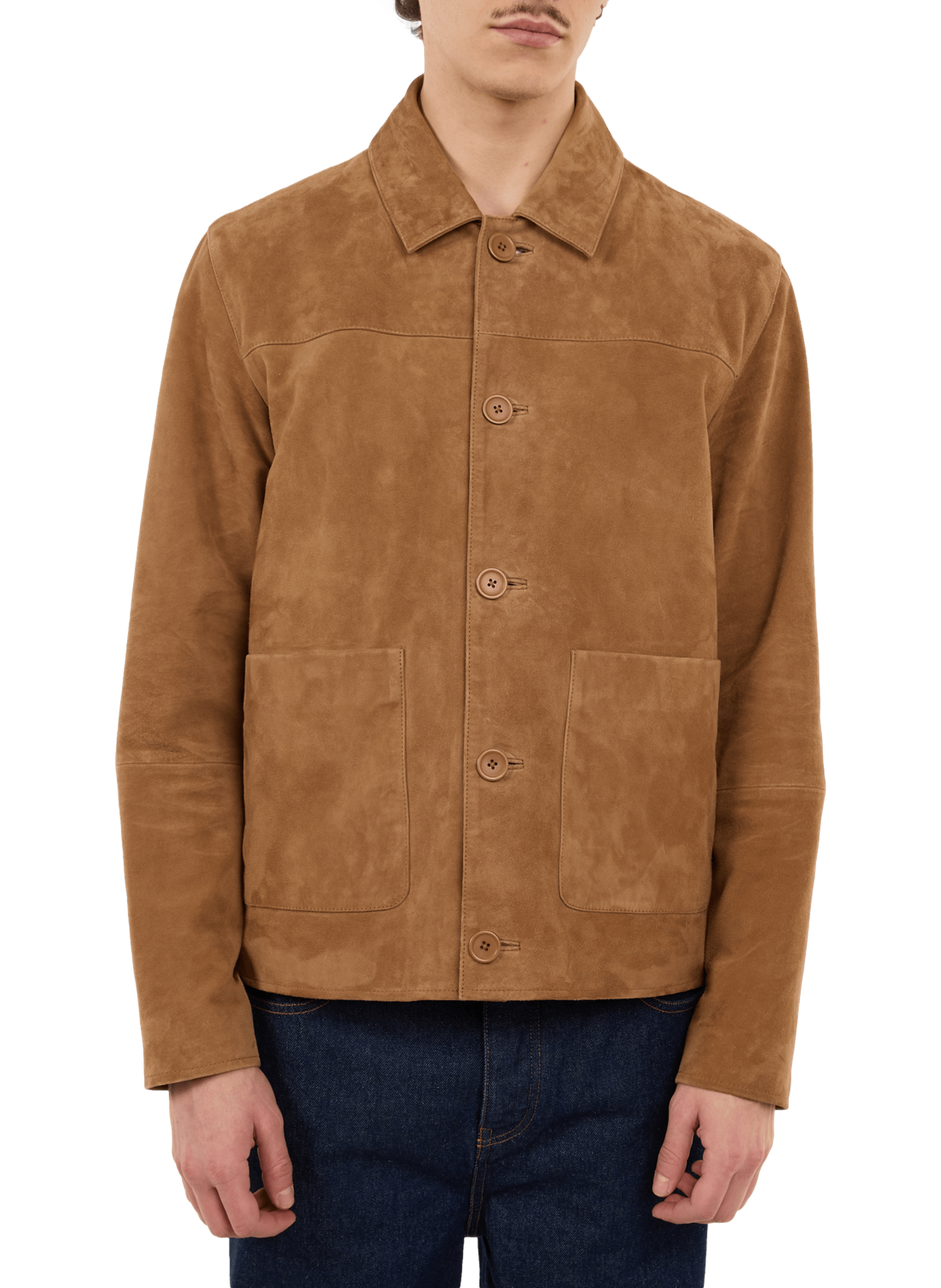 Suede jacket SAISON 1865 Beige