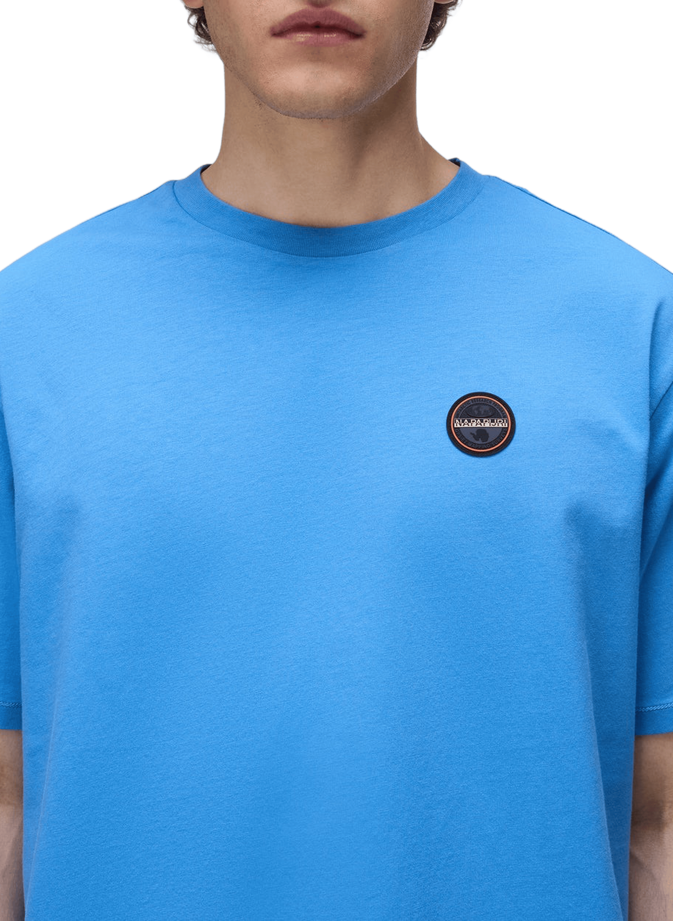 Cotton Logo T-shirt NAPAPIJRI Blue