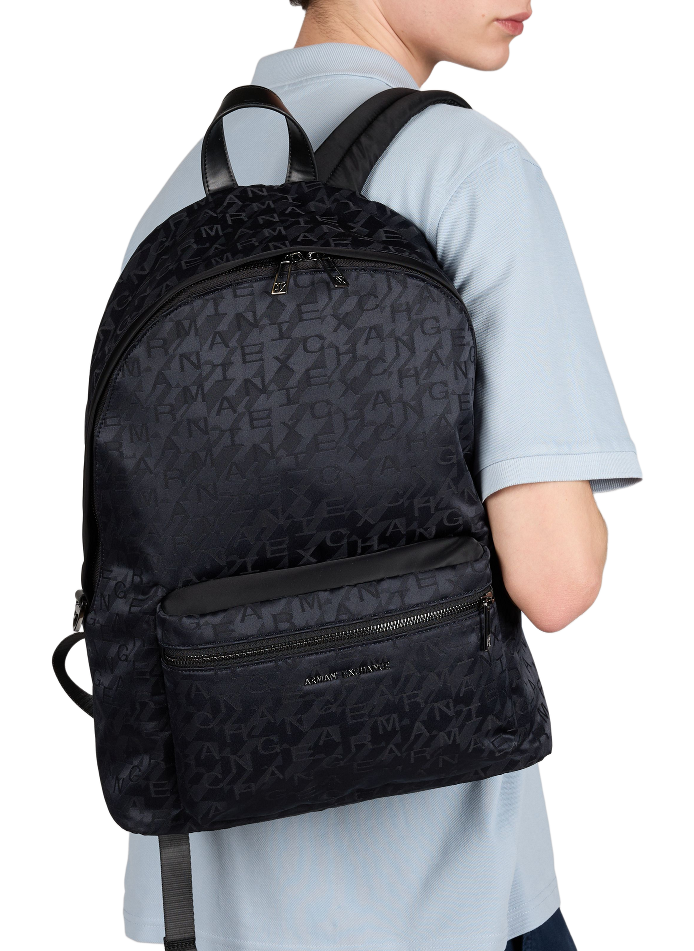 Sac à dos monogrammé ARMANI EXCHANGE Bleu