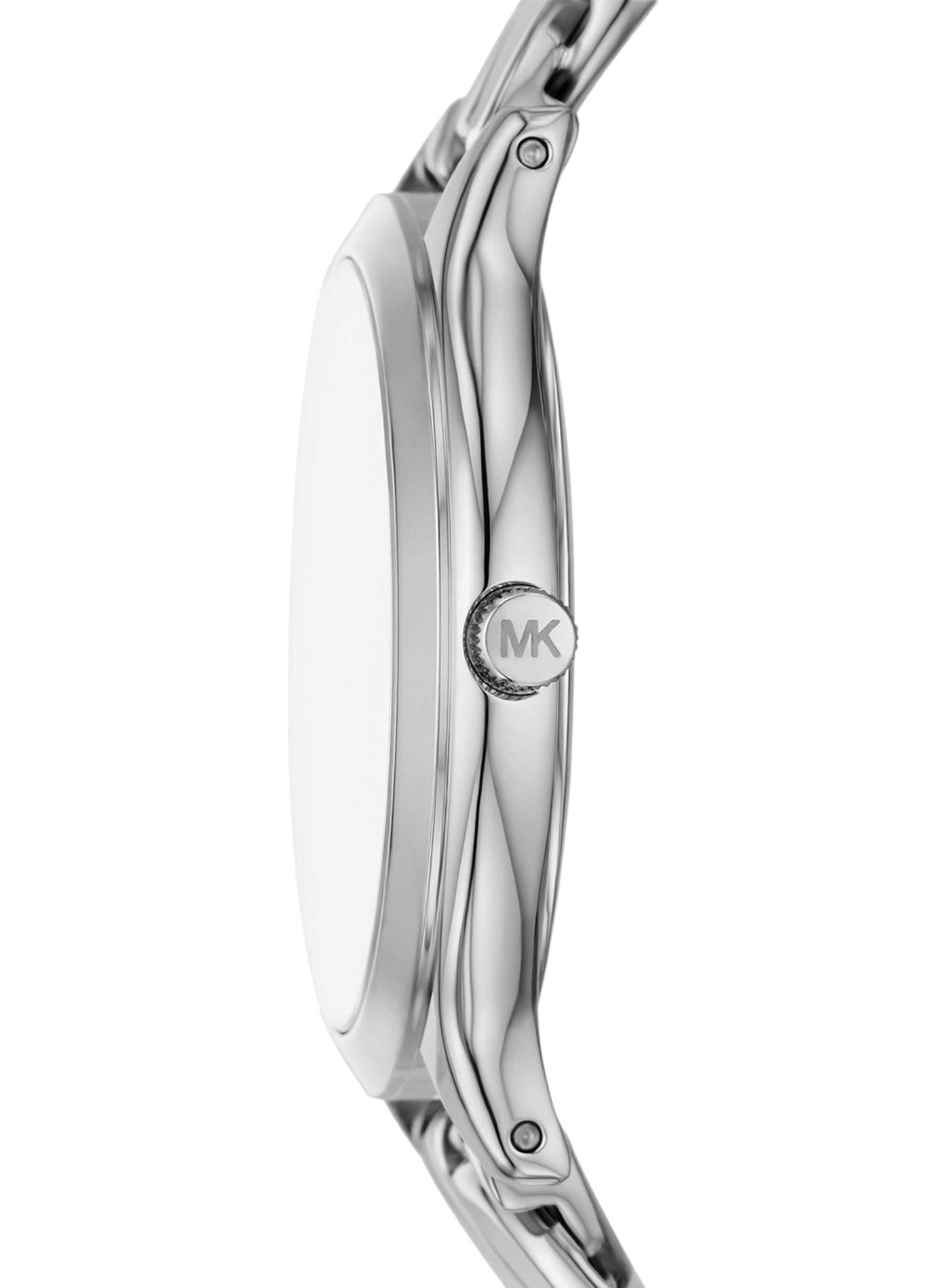 Montre quartz Slim Runway en acier inoxydable MICHAEL KORS MONTRES Blanc