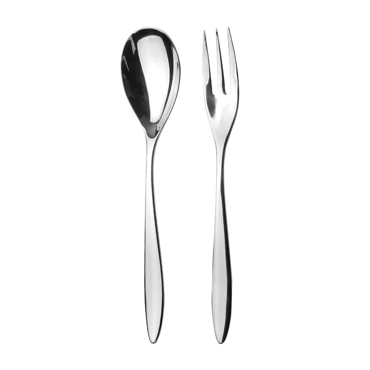 Epsilon - fourchette et cuillère de service en coffret COUZON Argent