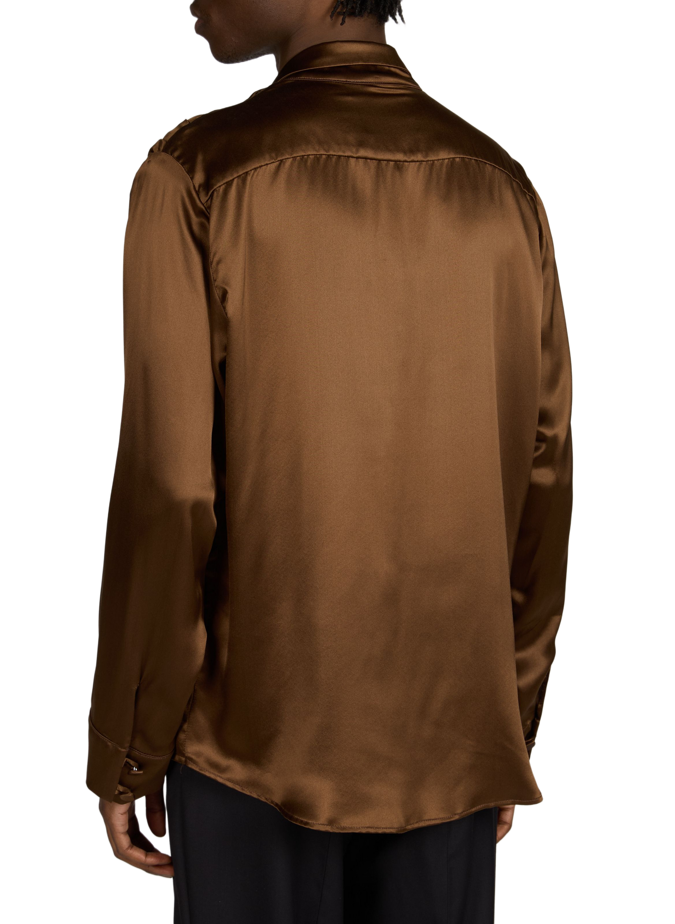 Jeans Ontmoetingen met zijdelingse geplooide inzetstukken van katoen CAMPILLO Bruin