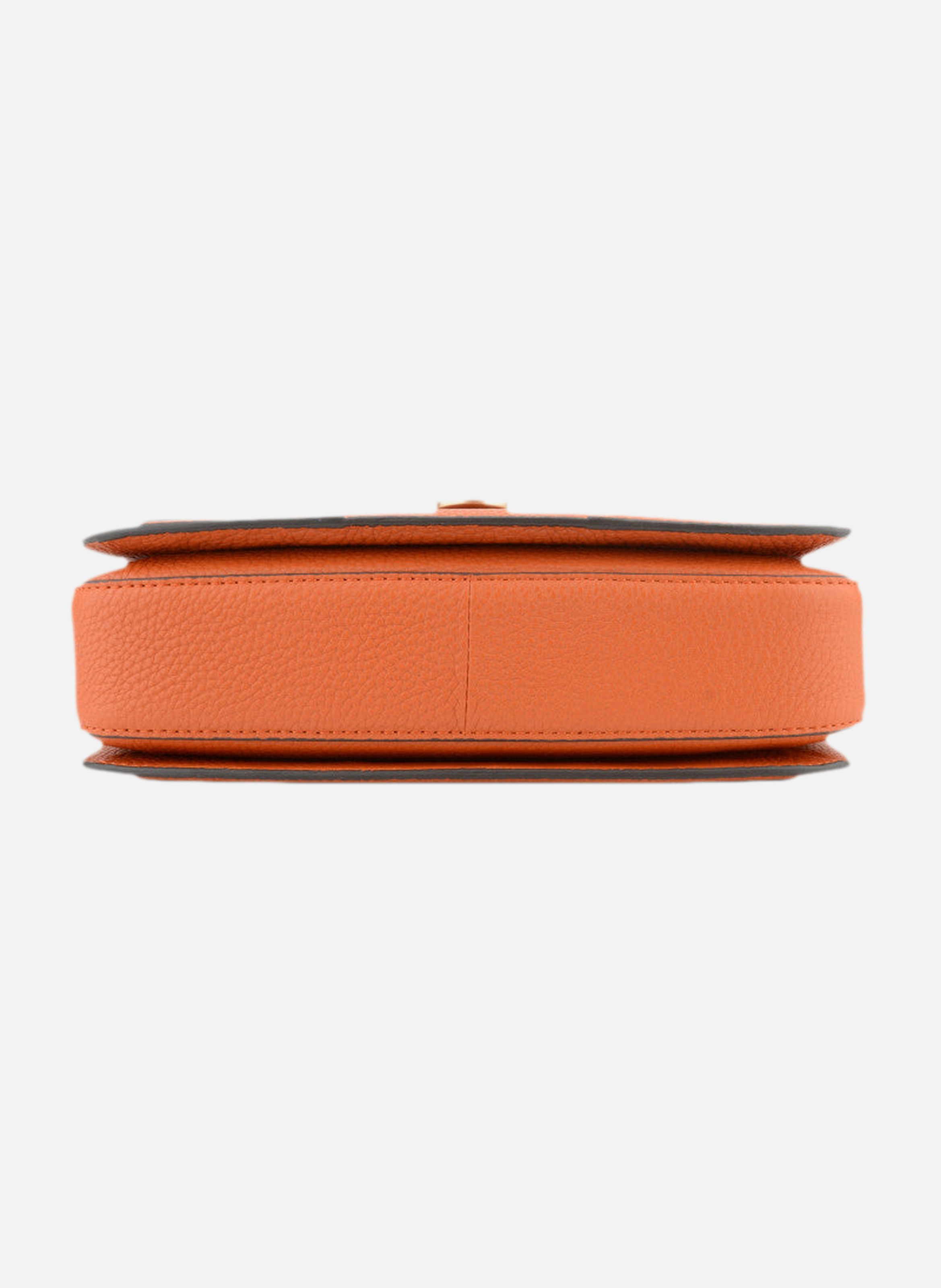 Auteuil | sac porté travers gm en cuir de vachette POURCHET Orange