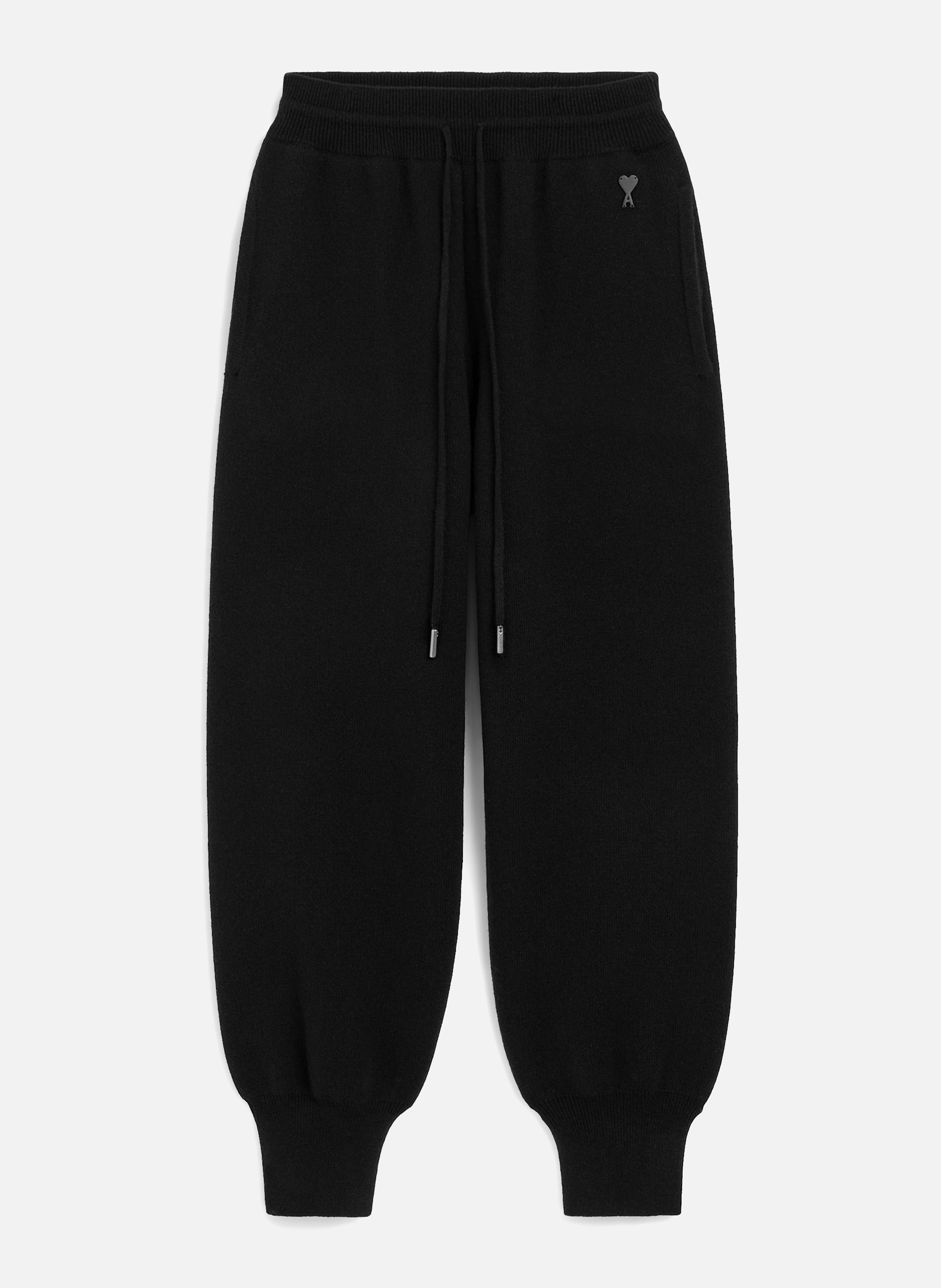 Jogging unisexe en laine AMI PARIS Noir