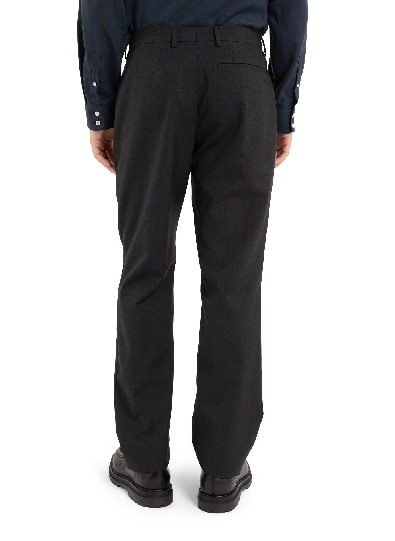 Straight wool suit pants SAISON 1865 Grey