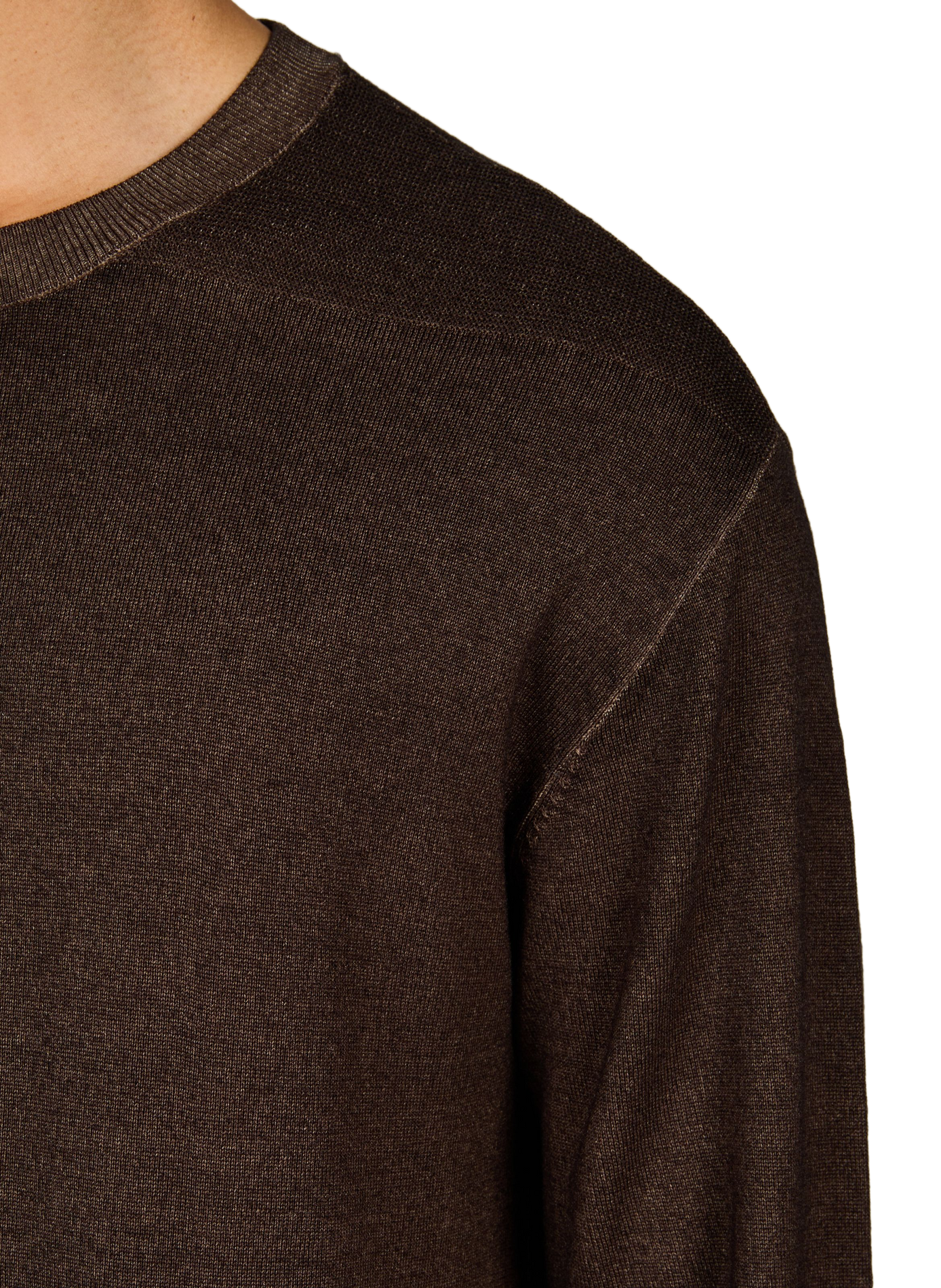 Sweatshirt in virgin wool EMPORIO ARMANI Brown