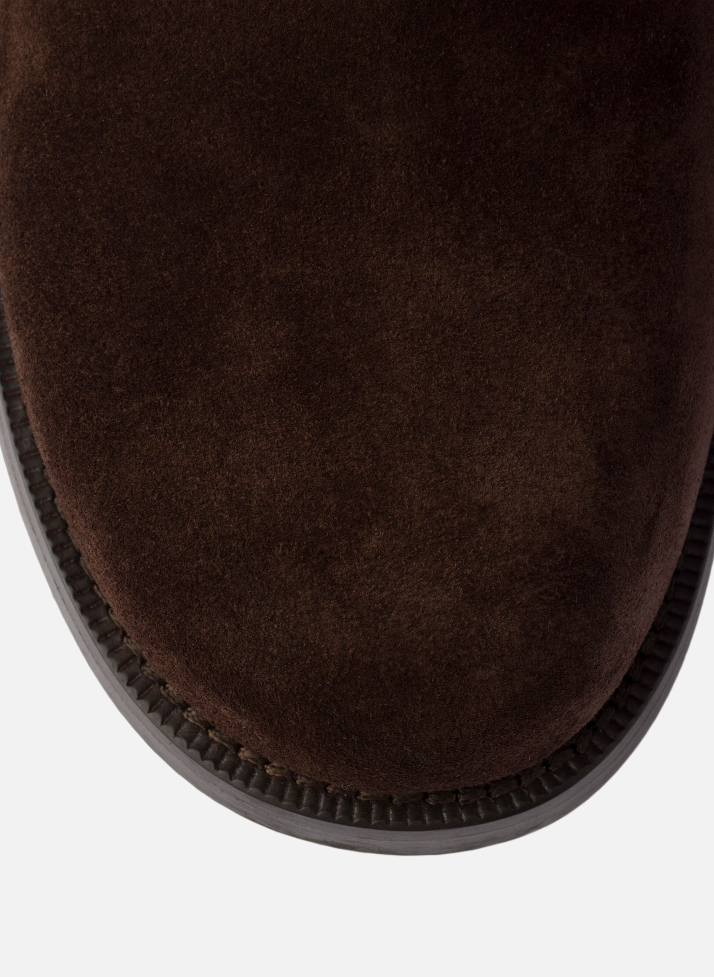 Bottes mi-mollet en veau velours PRADA Marron