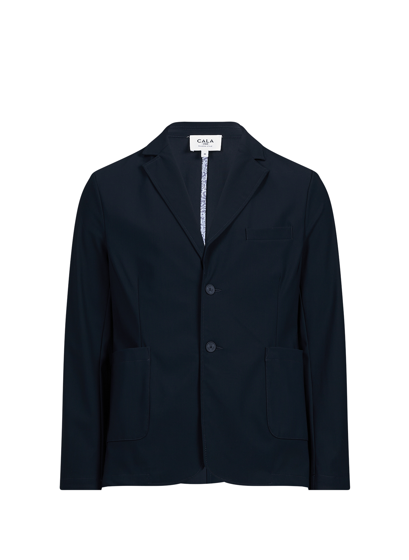 Straight blazer with tailored collar 1789 CALA Blue