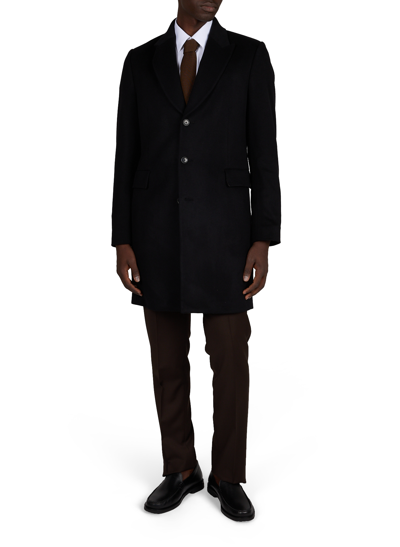 Straight coat in wool and cashmere PAUL SMITH Black