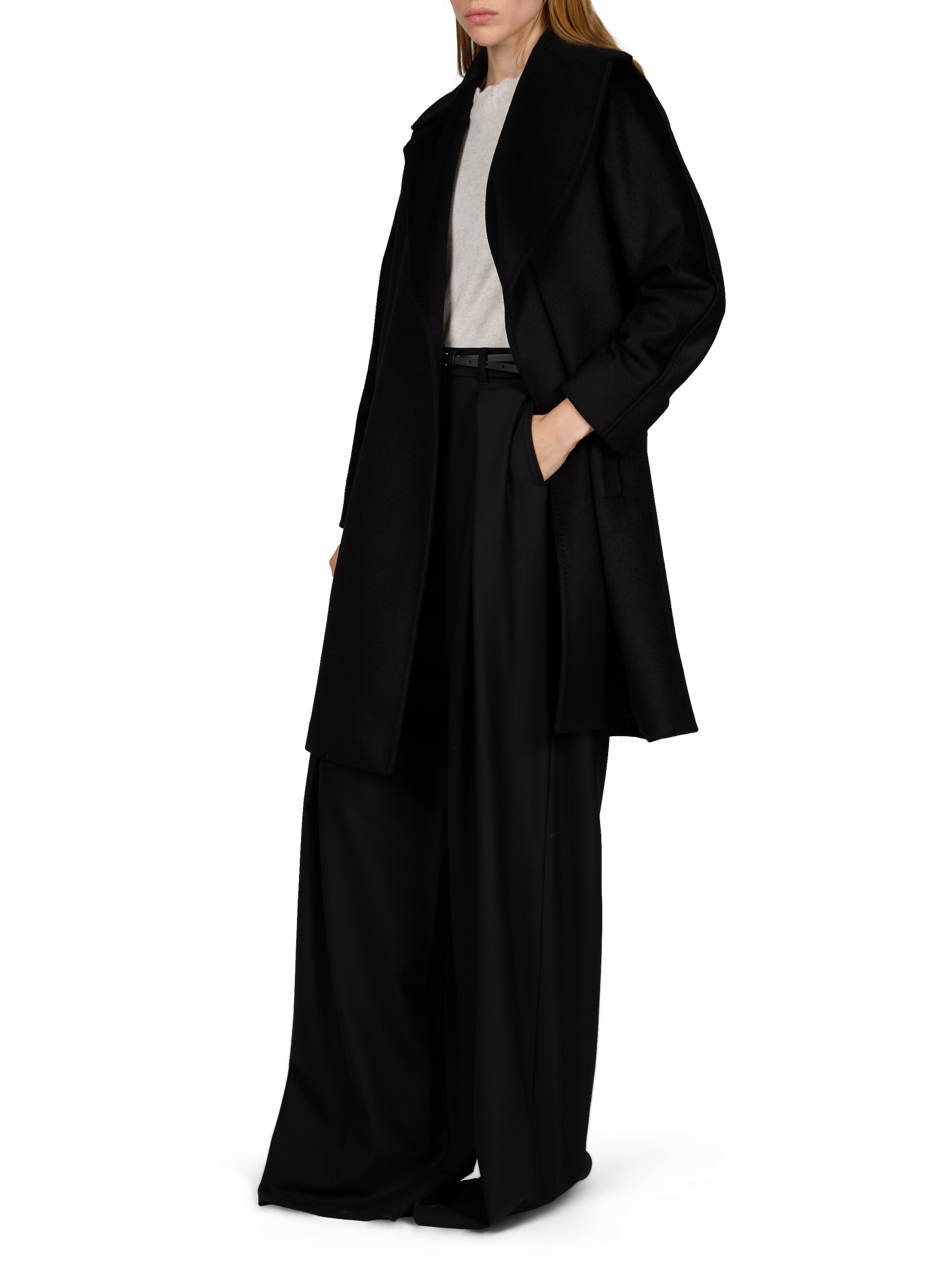 Jas Dravenna van wol MAX MARA STUDIO Zwart