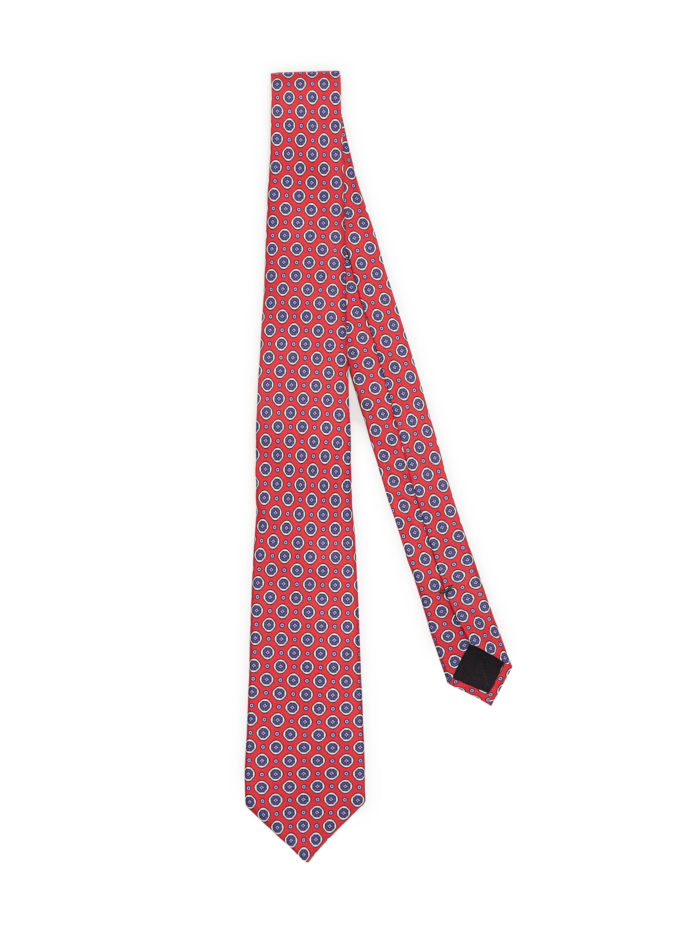 Seidenschlips mit Druck VAN LAACK Rot