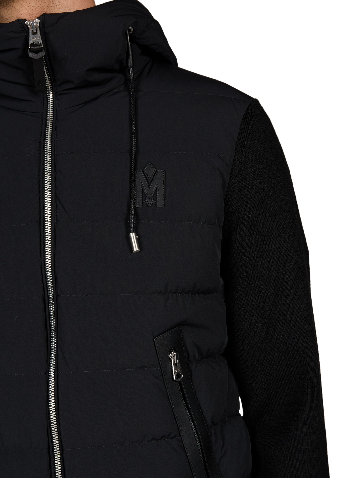 Gewatteerd jack met effen capuchon MACKAGE Zwart