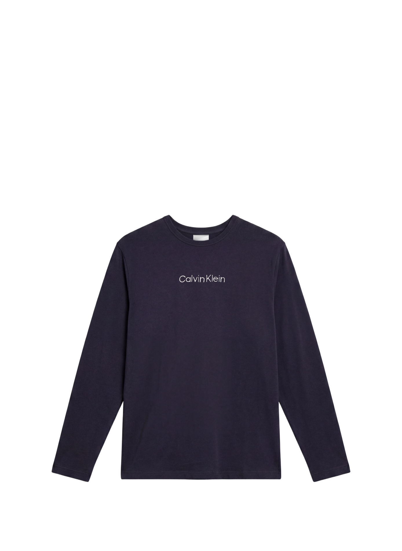 Pyjama-T-Shirt mit Baumwoll-Logo. CALVIN KLEIN Blau