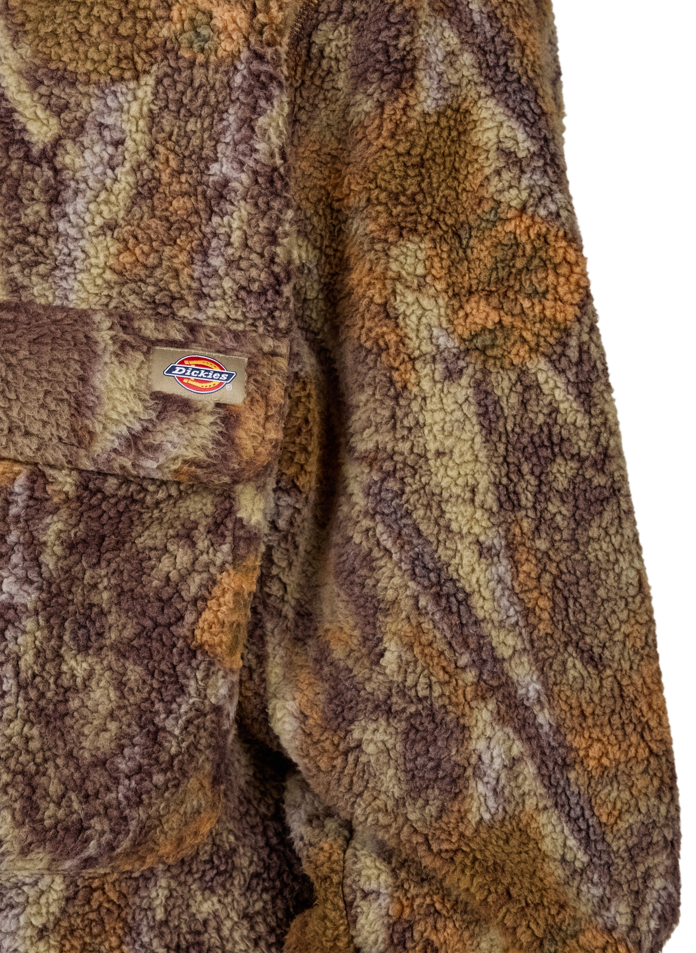 Straight high-neck sherpa jacket DICKIES Green