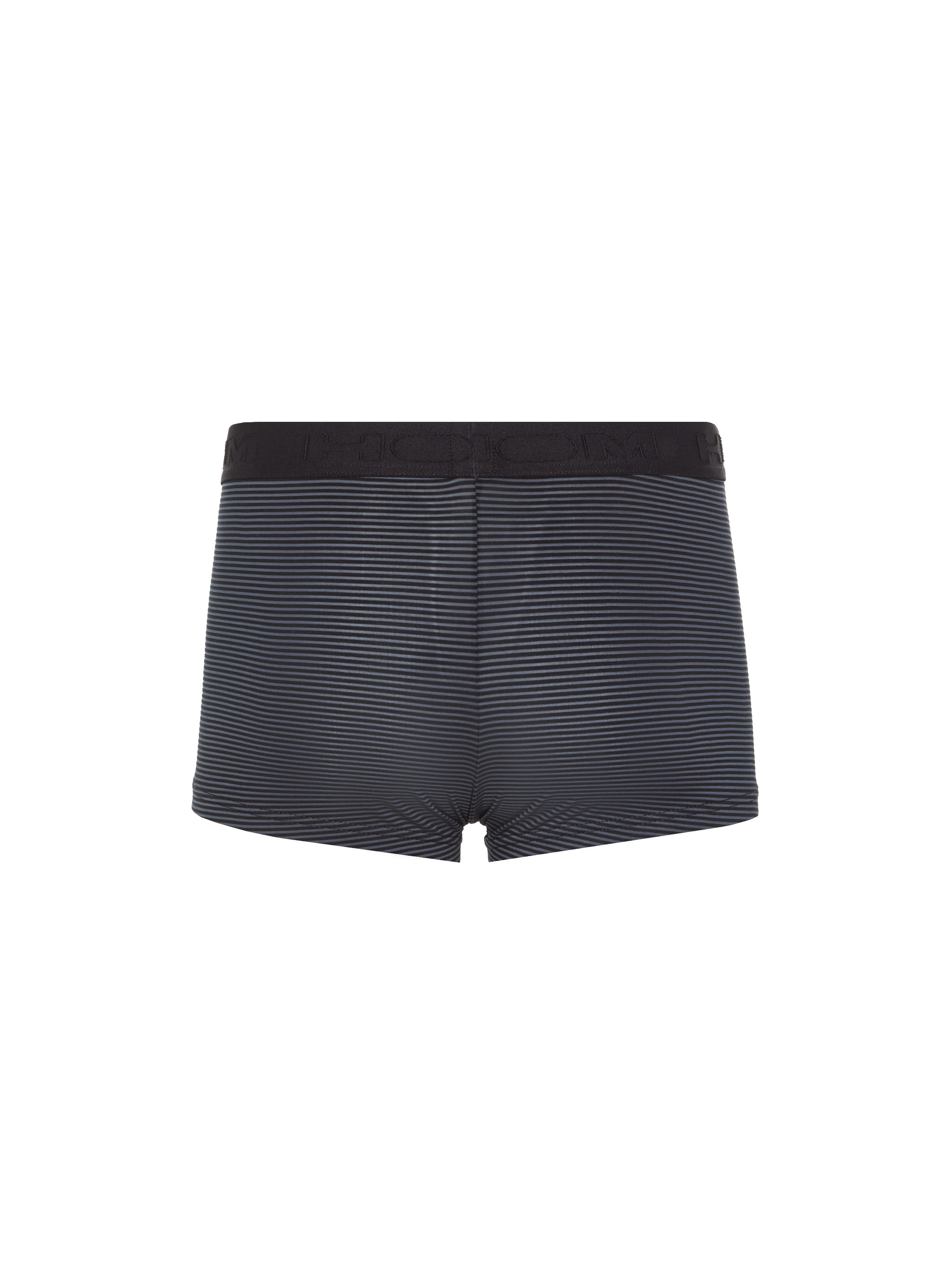 Boxer rayé en modal mélangé Noir